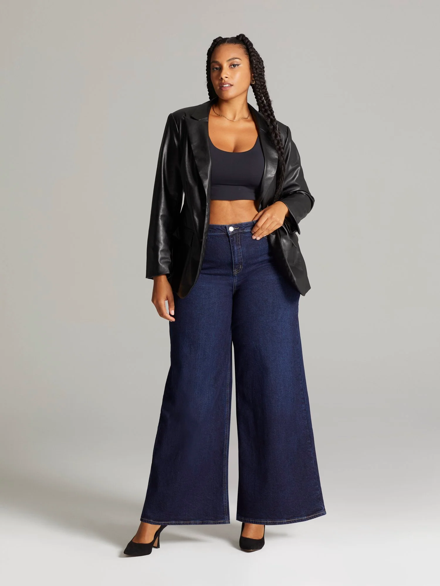 Saraya High Rise Wide Leg Jeans - Image 5