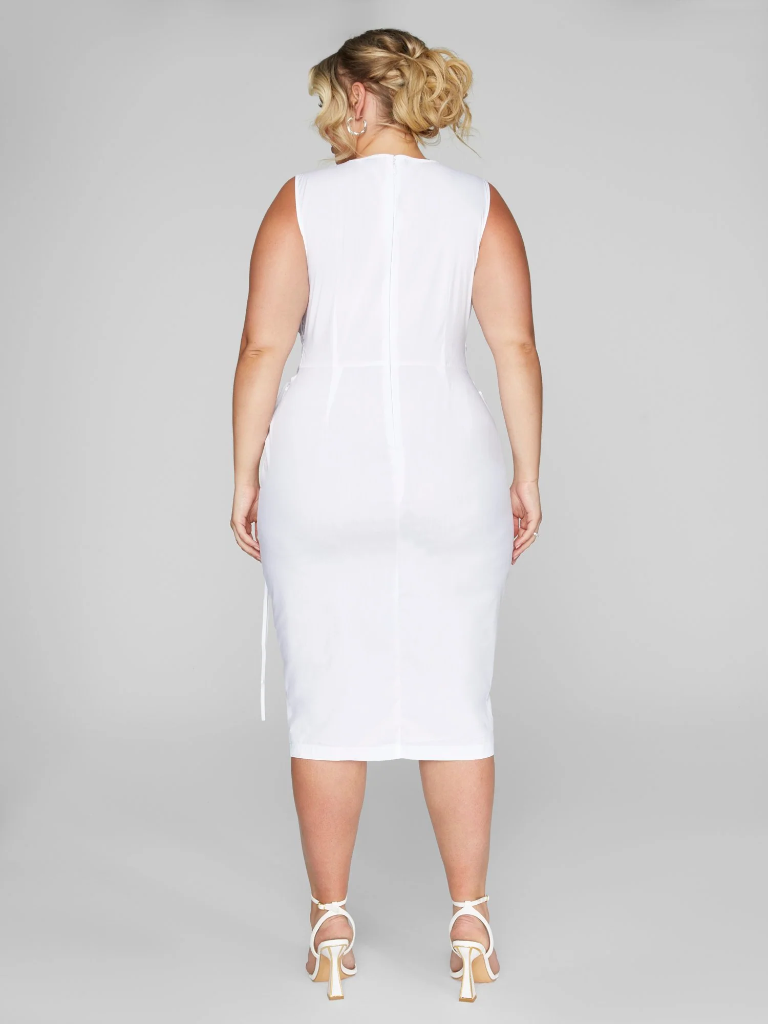 Sarita Lace-Up Side Detail Dress - Image 4