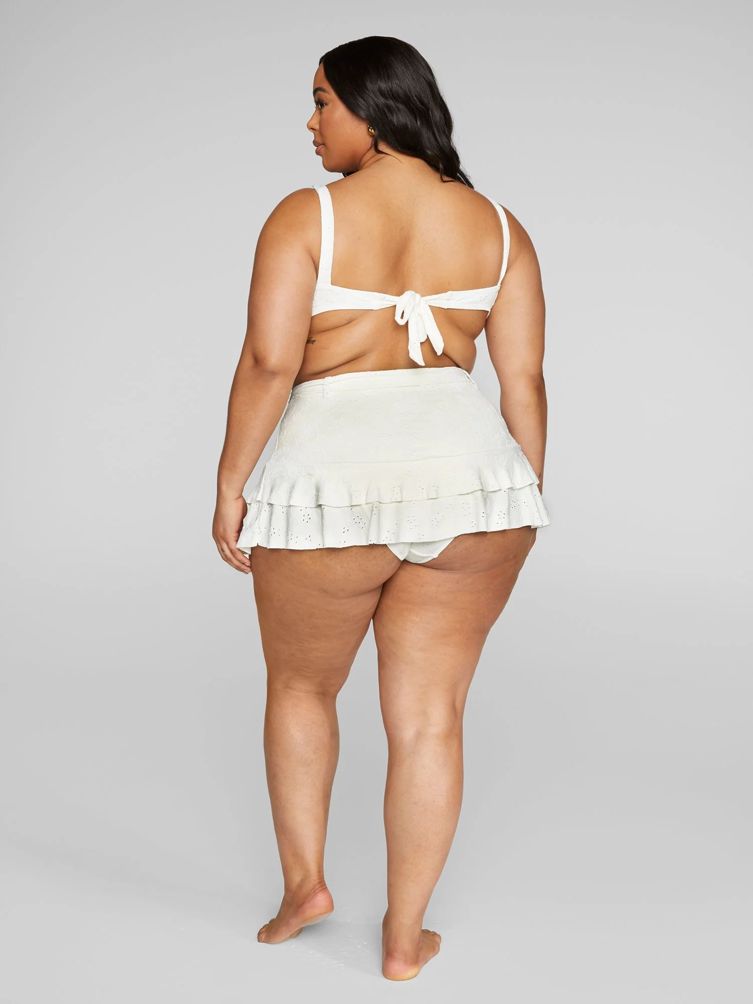 Sasha Eyelet Bikini Swim Skirt - Image 4