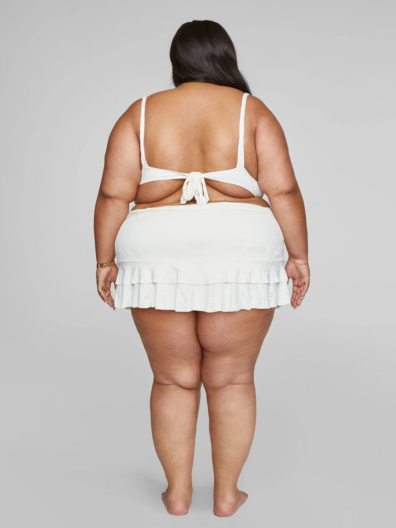 Sasha Eyelet Bikini Swim Skirt - Image 6