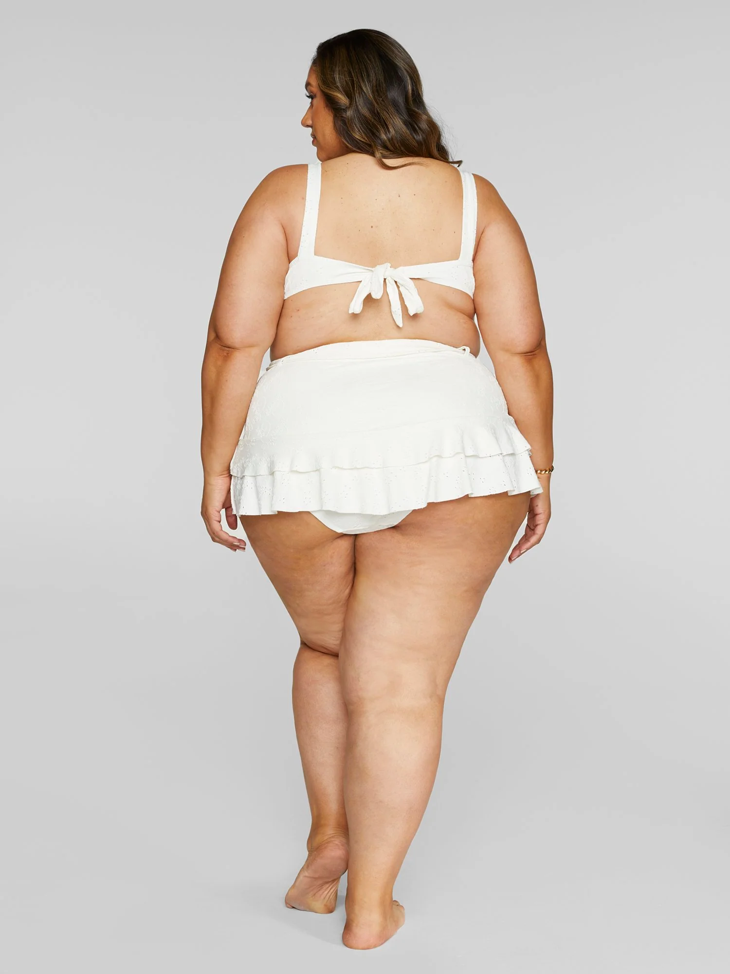 Sasha Eyelet Bikini Swim Skirt - Image 8