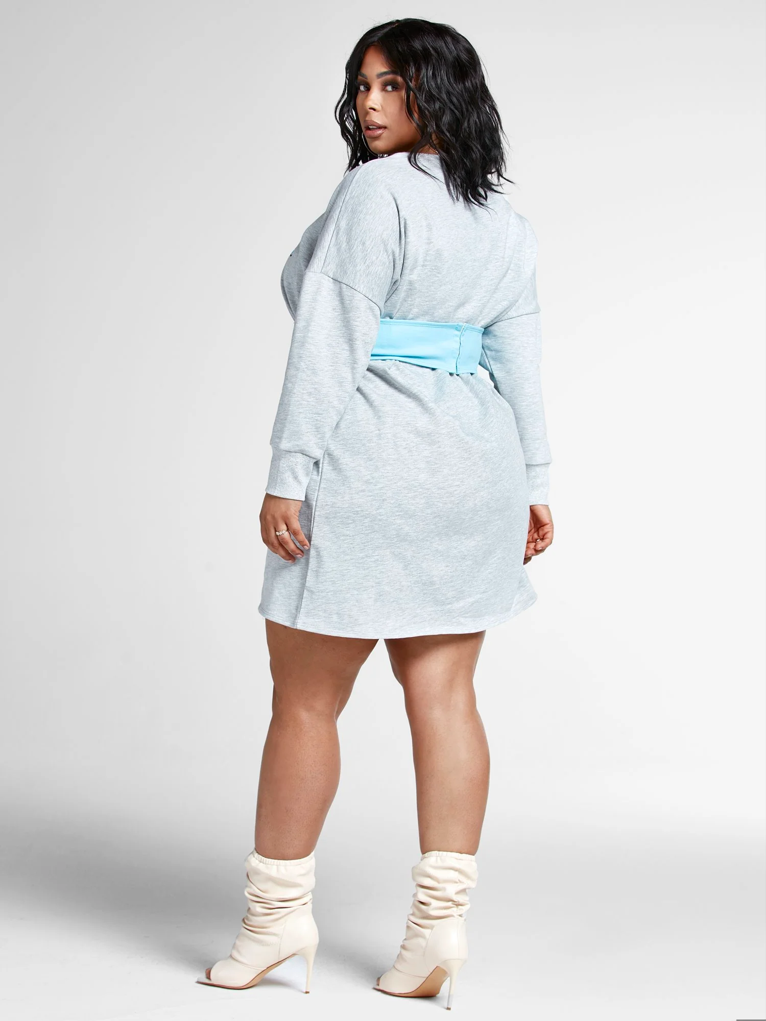 'Savage' Corset Sweatshirt Dress - Image 3