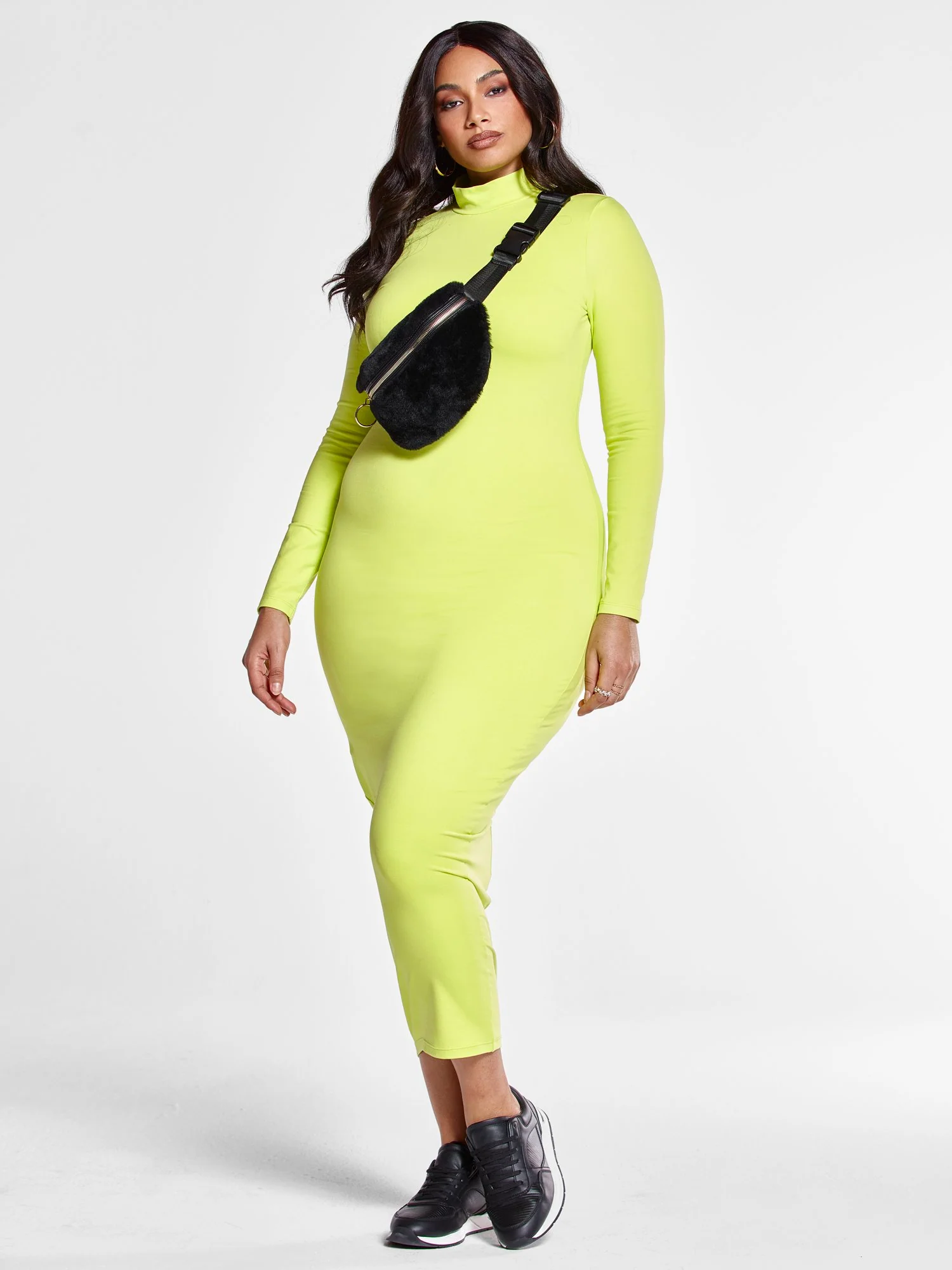 Shandra Mockneck Bodycon Maxi Dress - Image 2