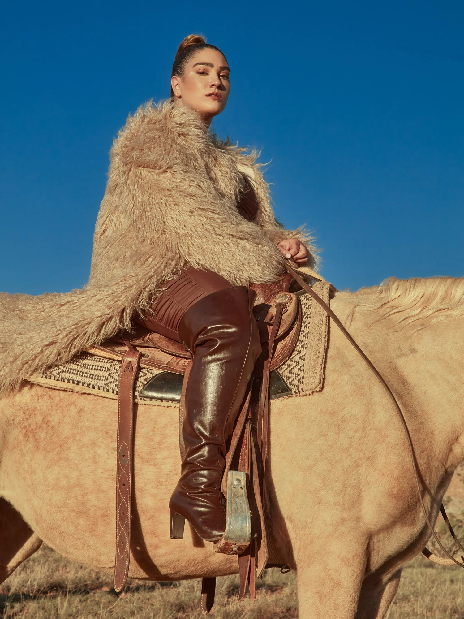 Shanice Ankle Length Faux Fur Coat - Image 8