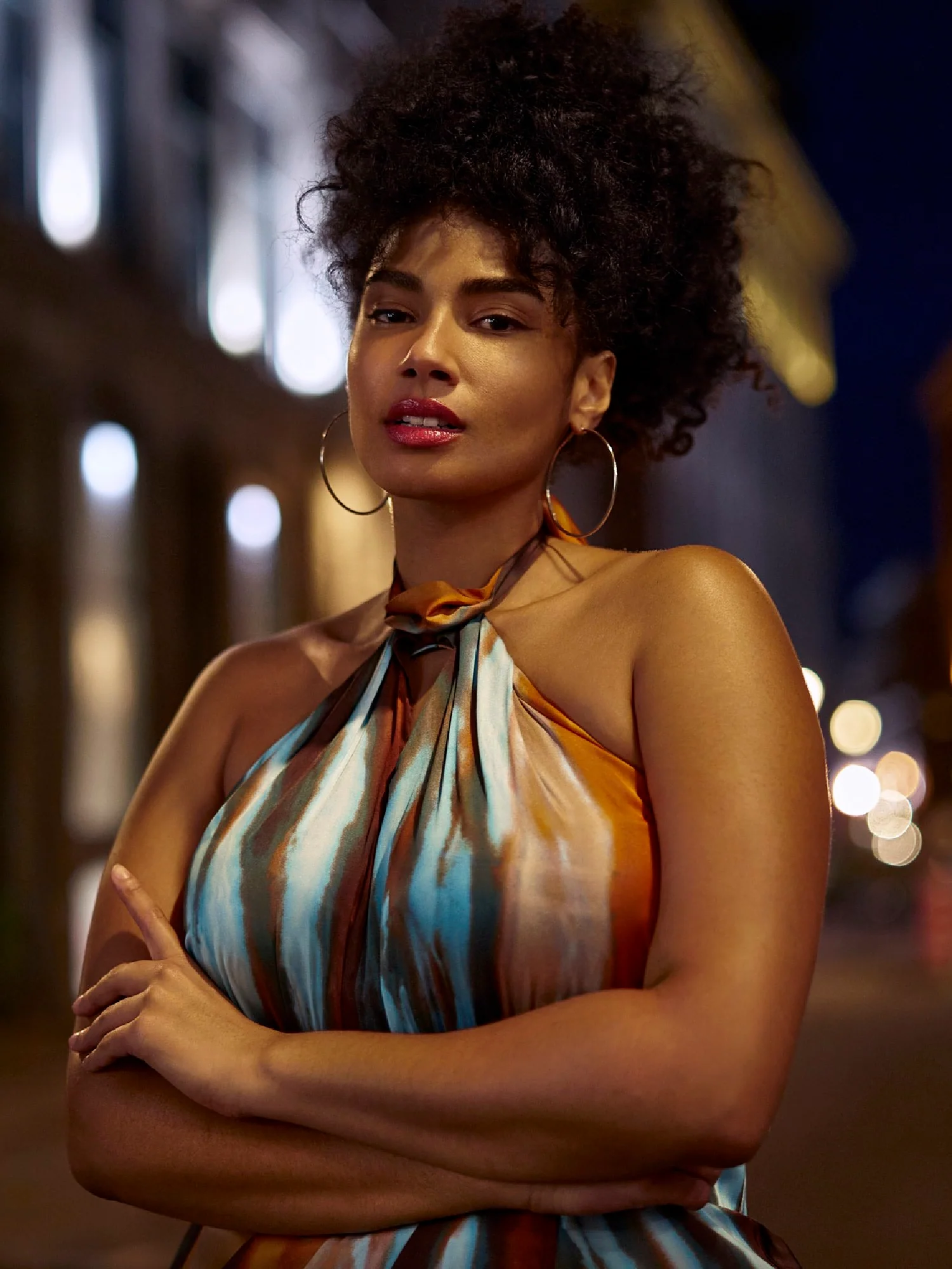 Shannon Print Halter Dress - Image 5