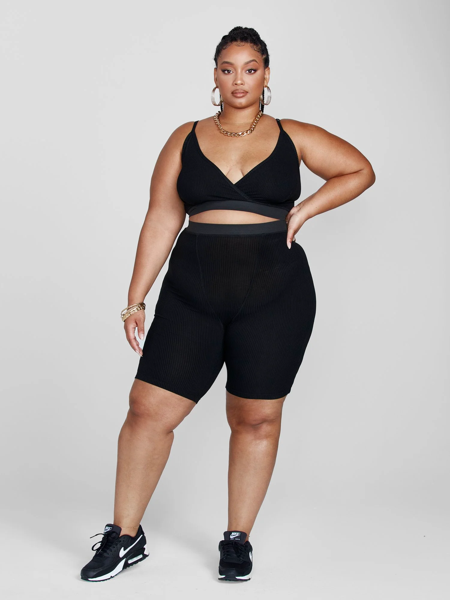 Shannon Rib Knit Shorts - Image 4