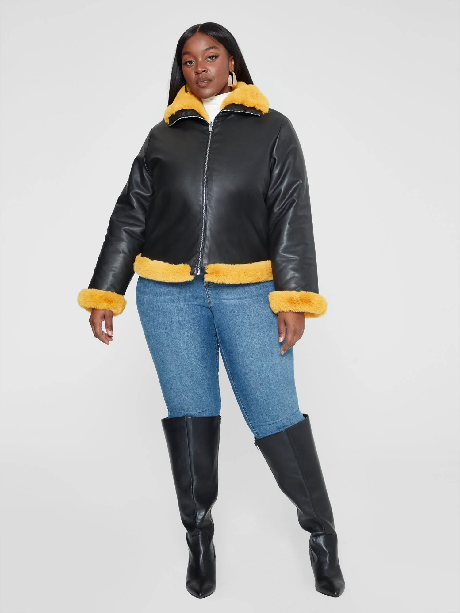 Sharane Faux Fur Reversible Coat - Image 5