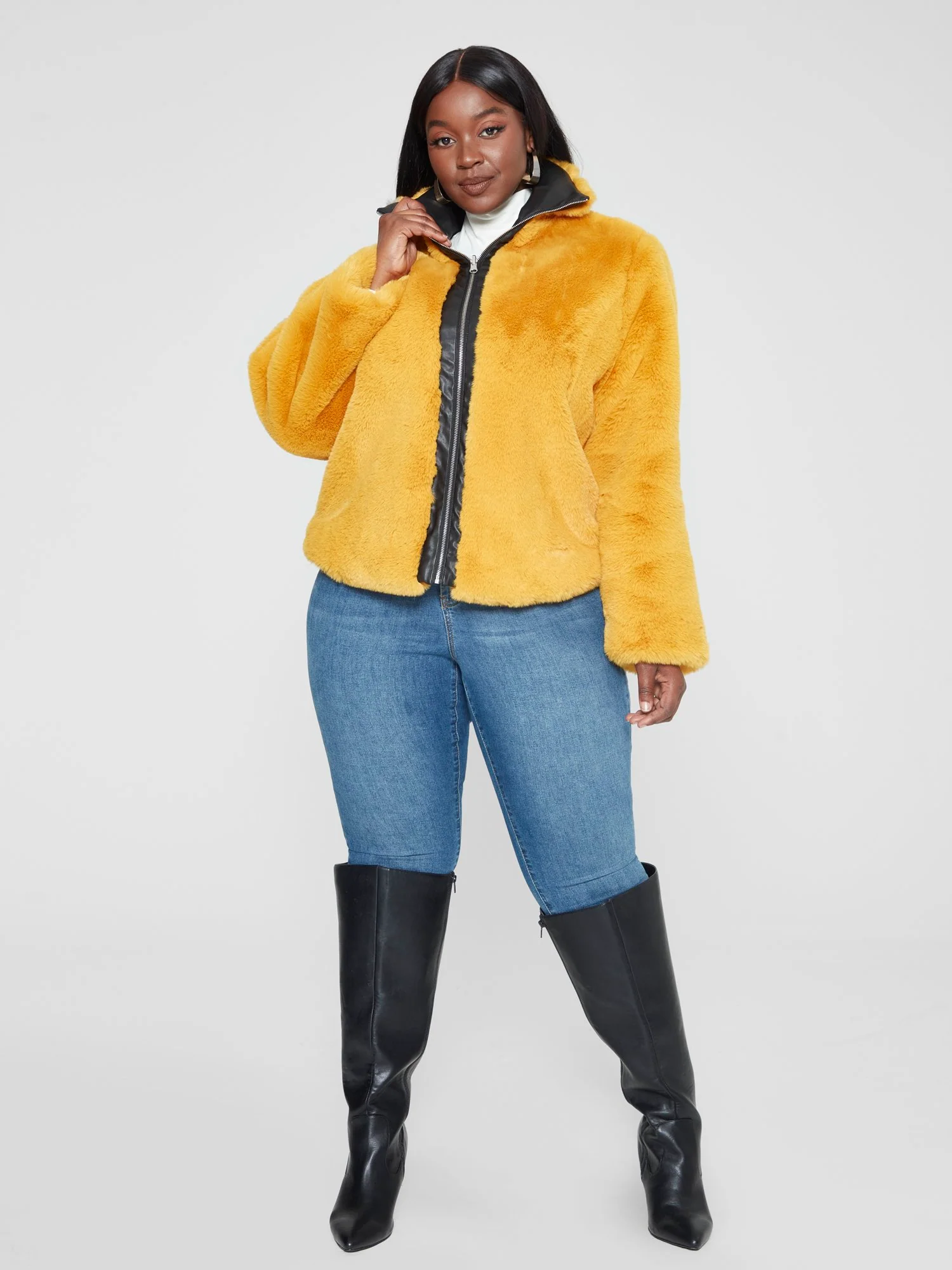 Sharane Faux Fur Reversible Coat - Image 6
