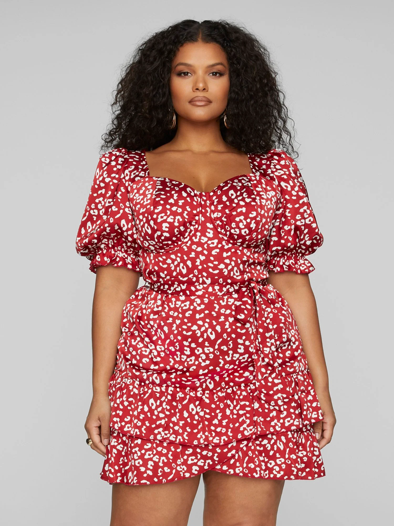 Shawna Leopard Print Mini Dress - Image 2