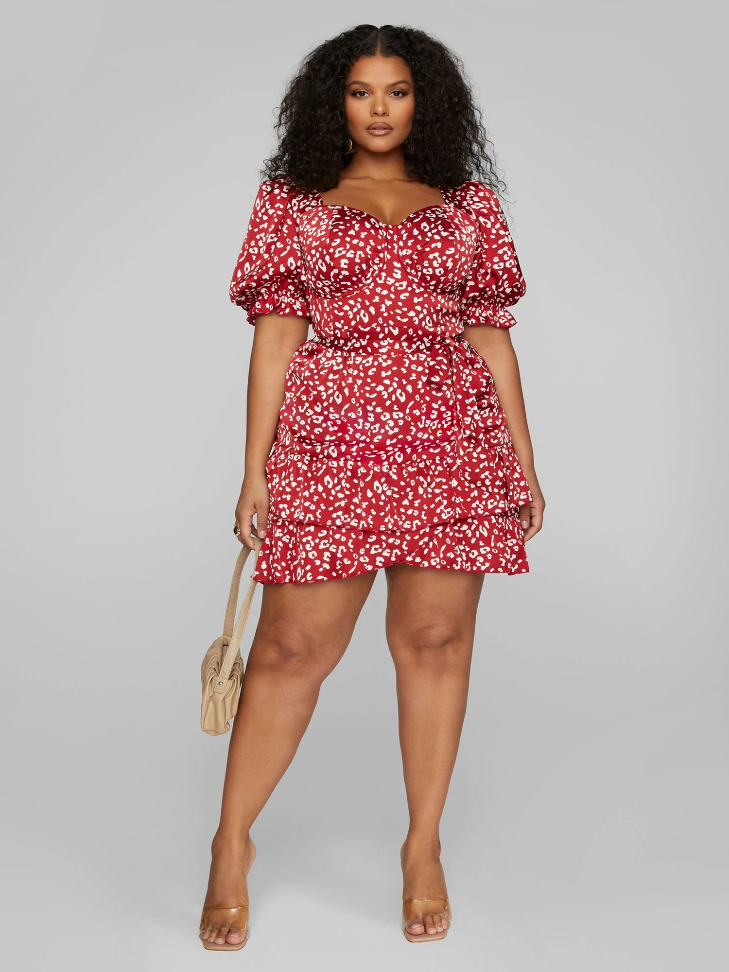 Shawna Leopard Print Mini Dress - Image 3