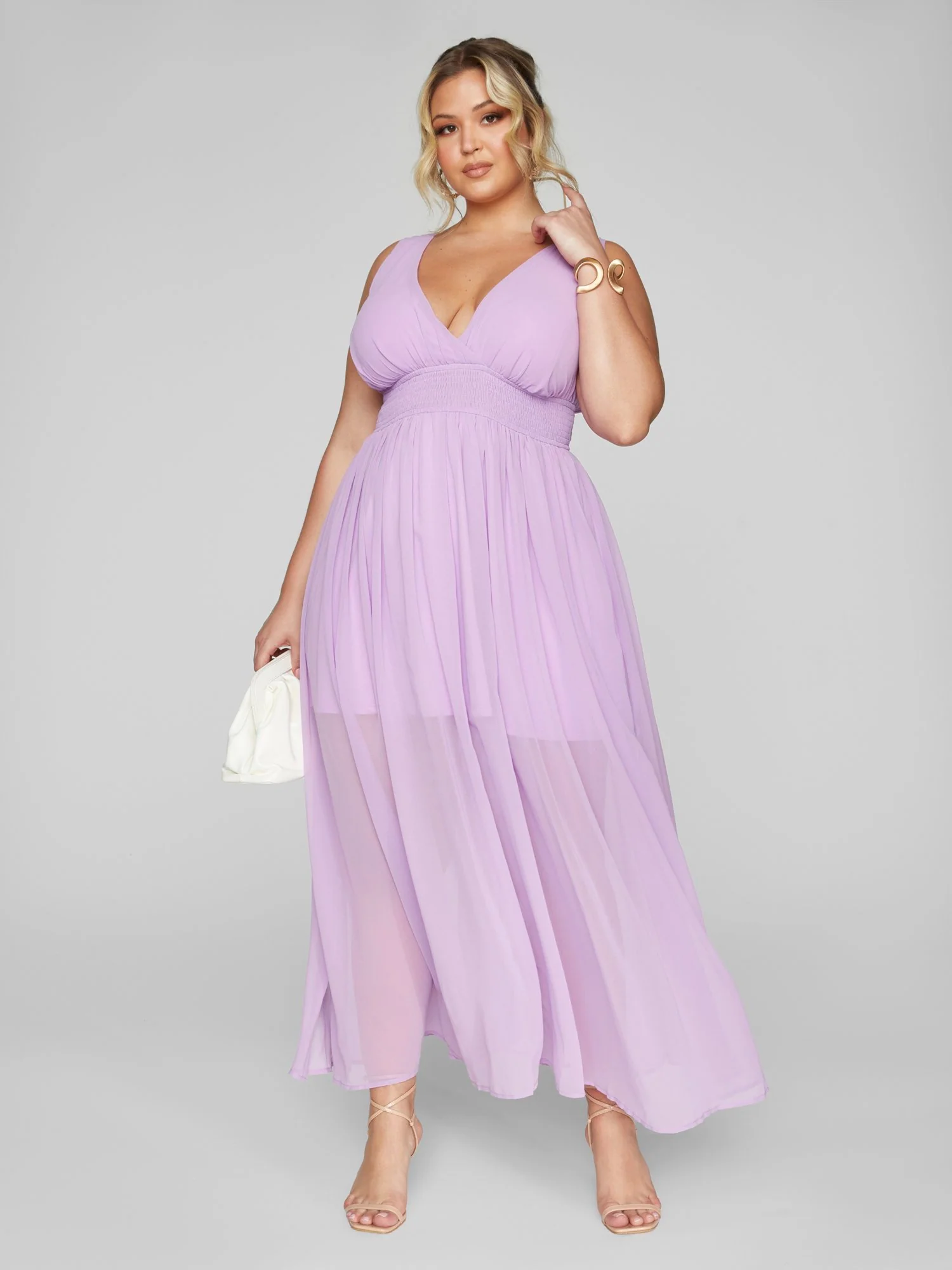 Shayna Deep V-Neck Maxi Dress - Image 3