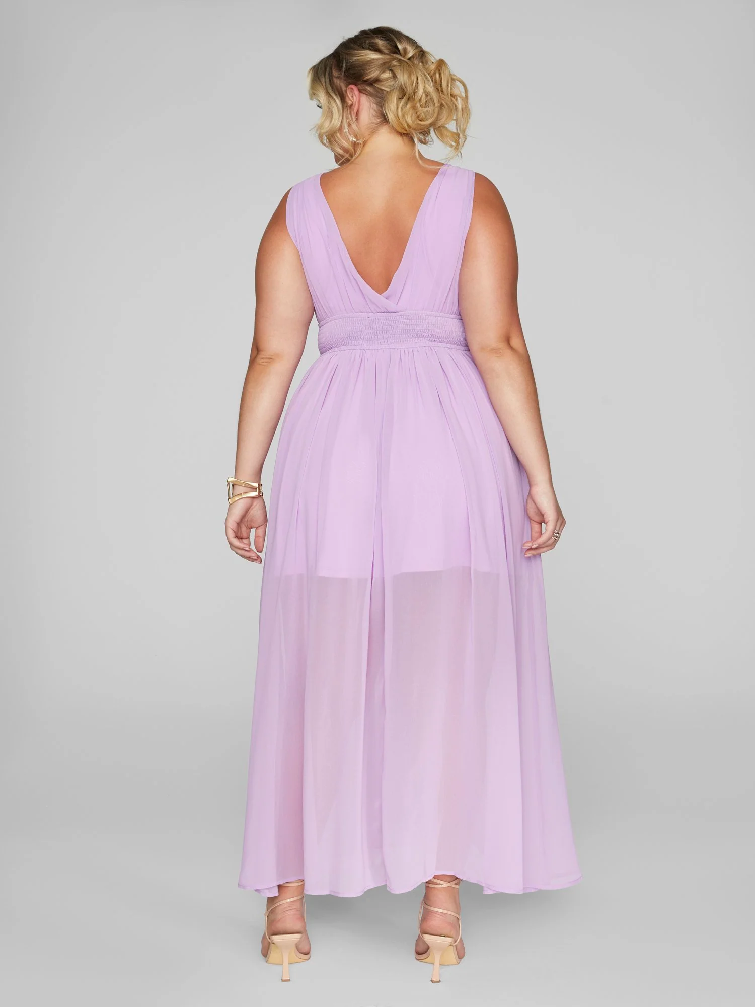 Shayna Deep V-Neck Maxi Dress - Image 4