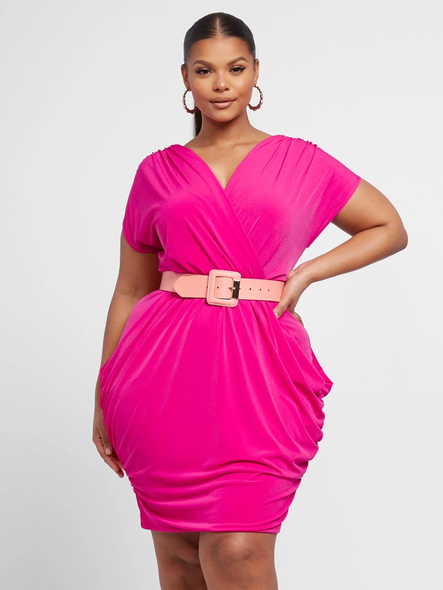 Shiloh Draped Bodycon Dress - Image 11