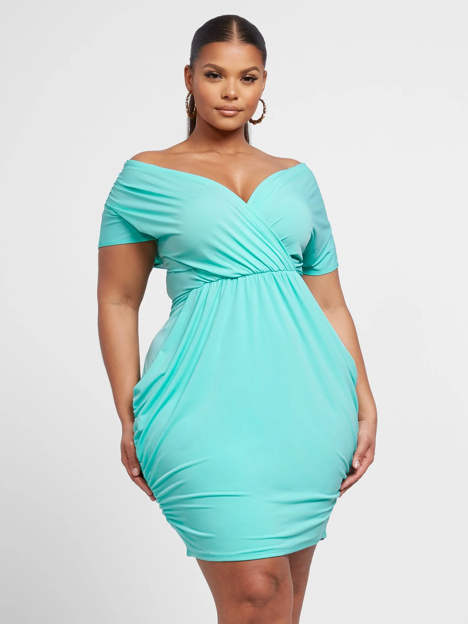 Shiloh Draped Bodycon Dress - Image 5