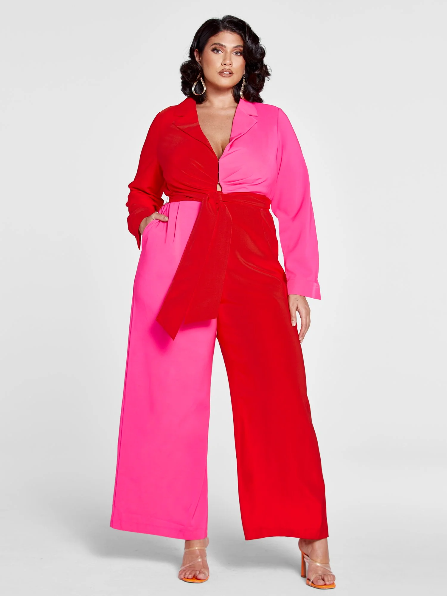 Showing Up Showing Out Colorblock Jumpsuit - Patrick Starrr x FTF