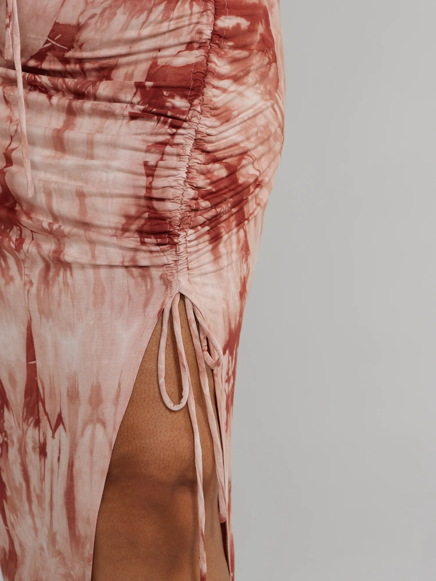 Side Slit Ruched Midi Skirt - Image 10