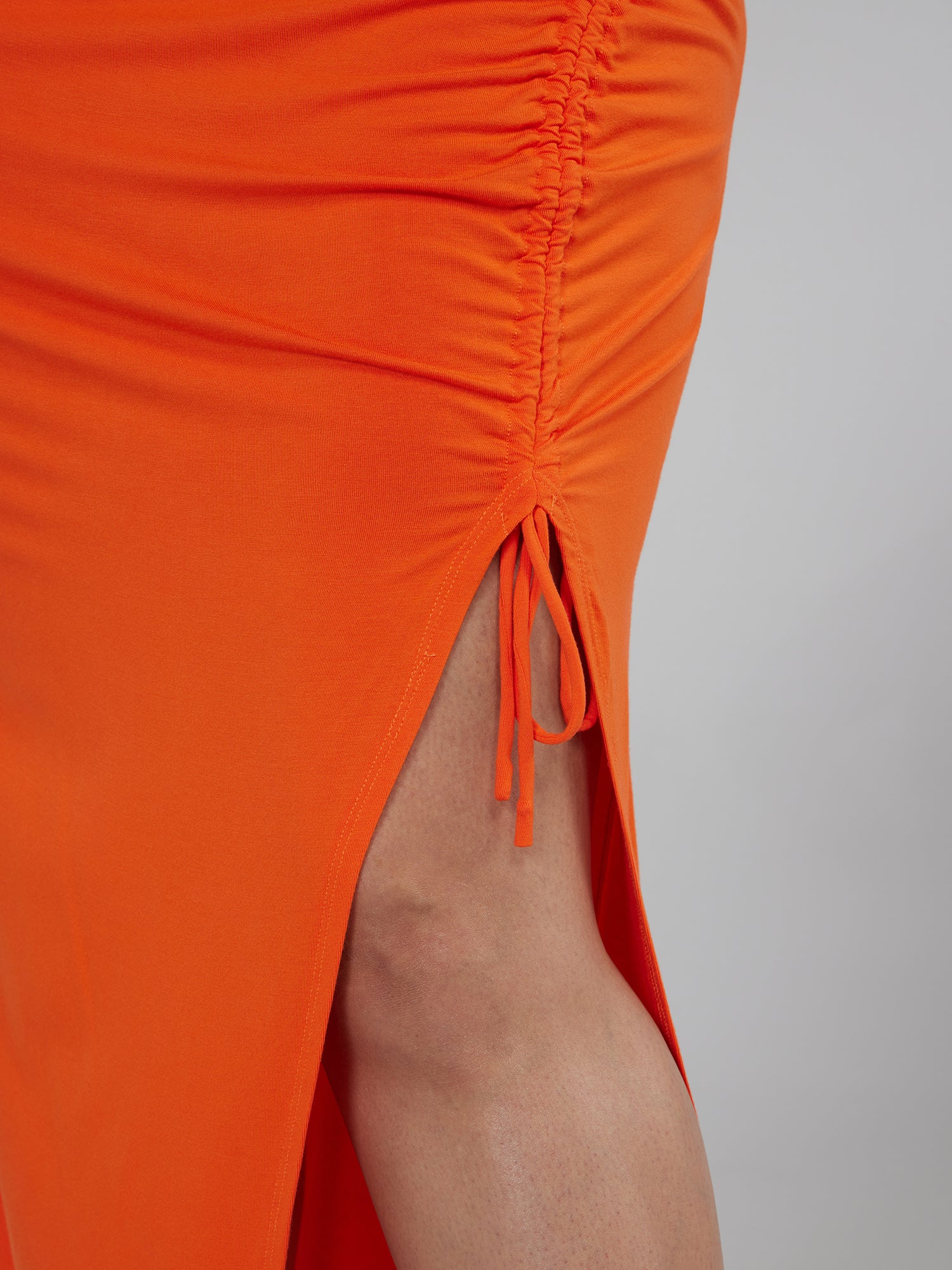 Side Slit Ruched Midi Skirt - Image 17
