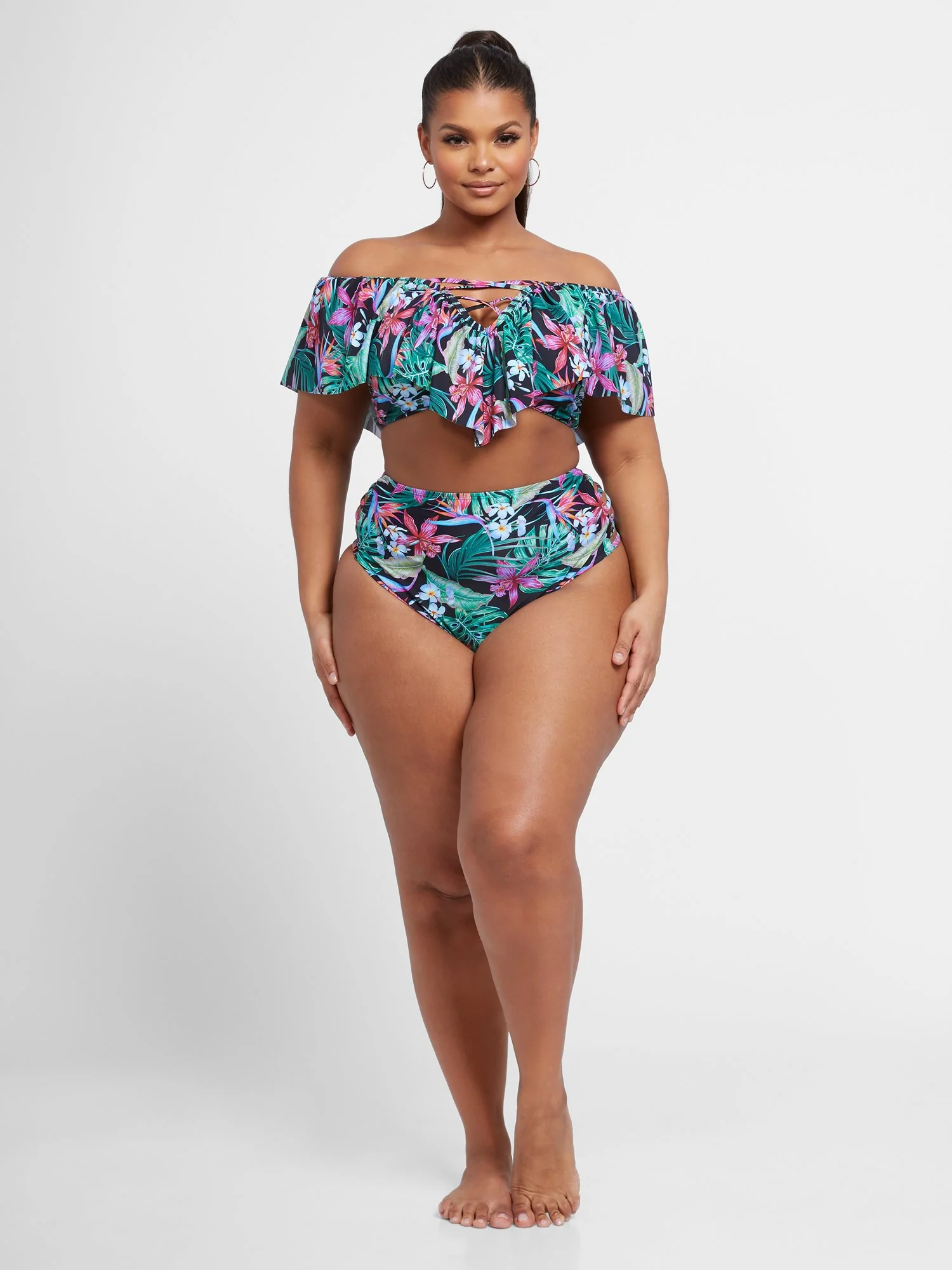 Sienna Bandeau Ruffle Bikini Top - Image 4