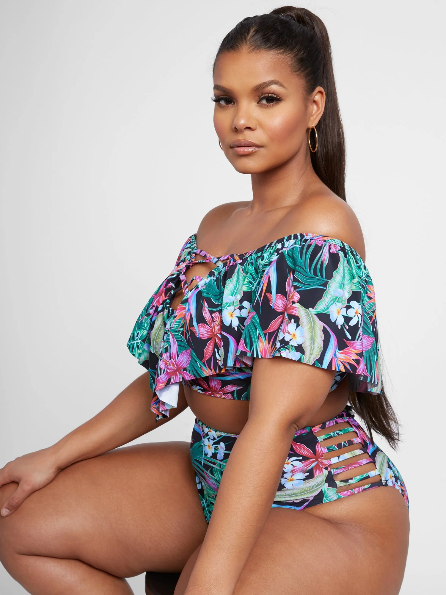 Sienna Bandeau Ruffle Bikini Top - Image 5