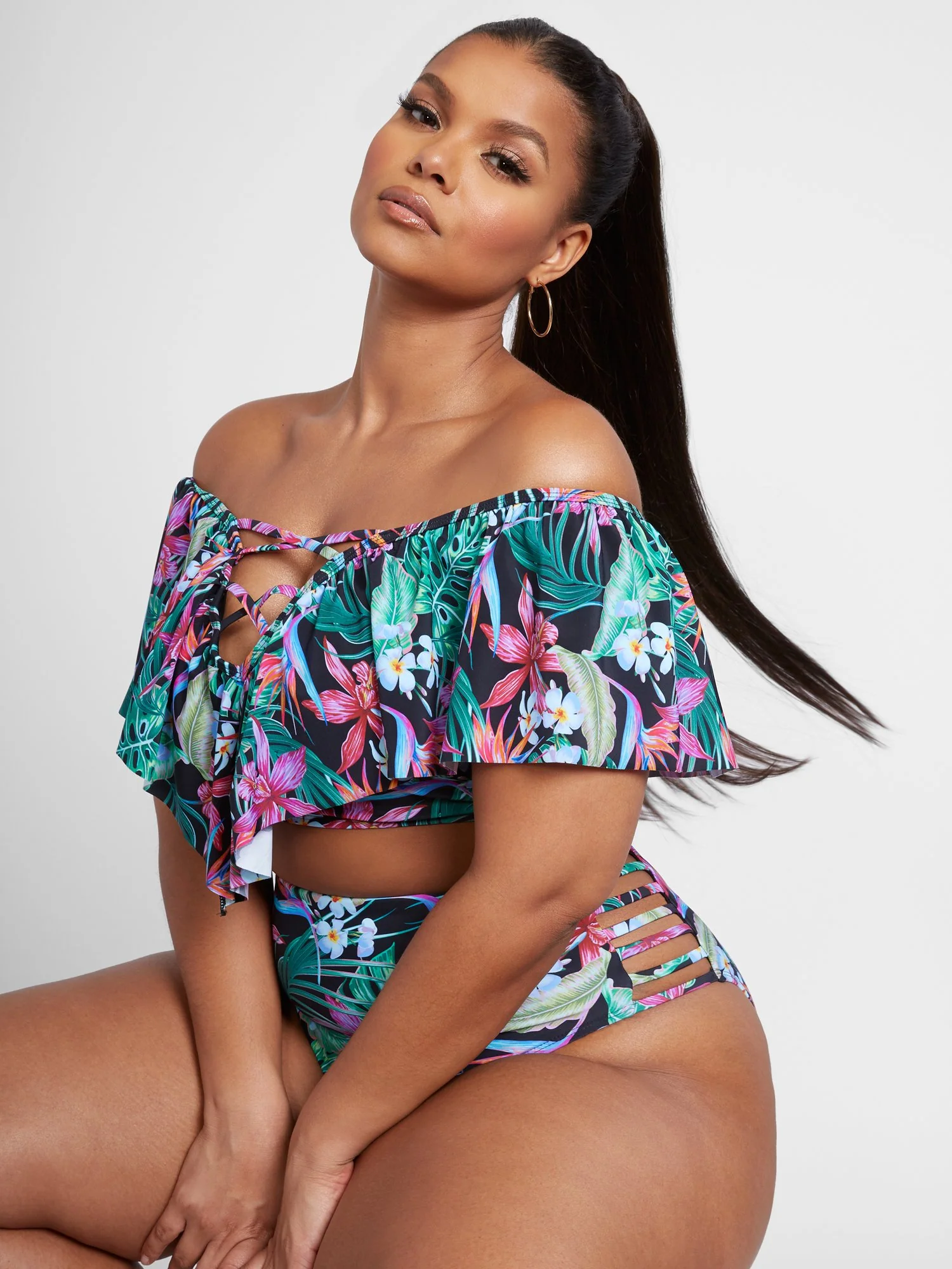 Sienna Bandeau Ruffle Bikini Top - Image 6