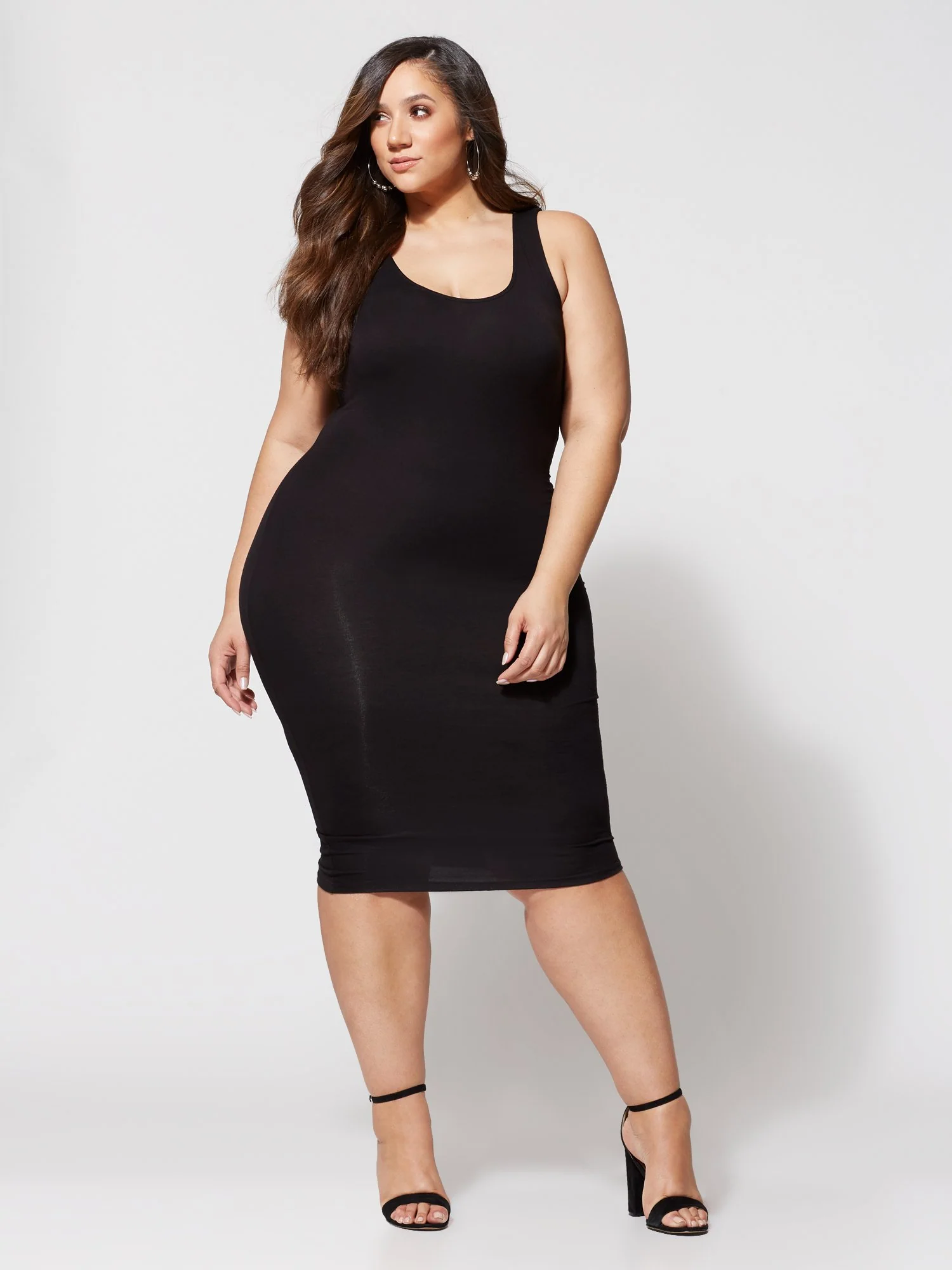 Signature - Black Sleeveless Everyday Midi - Image 4