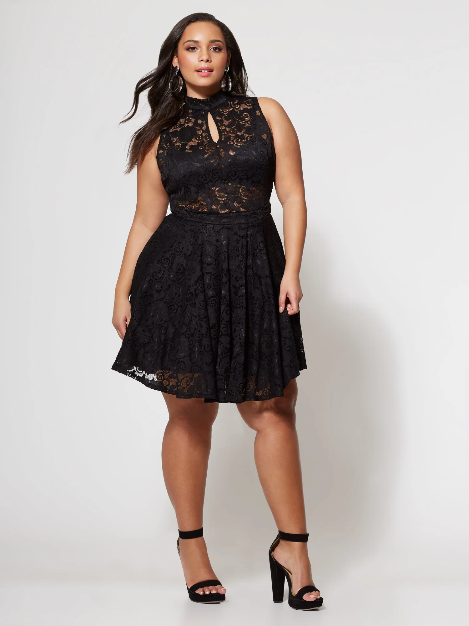 Signature - Katy Lace Fit & Flare Dress - Image 4