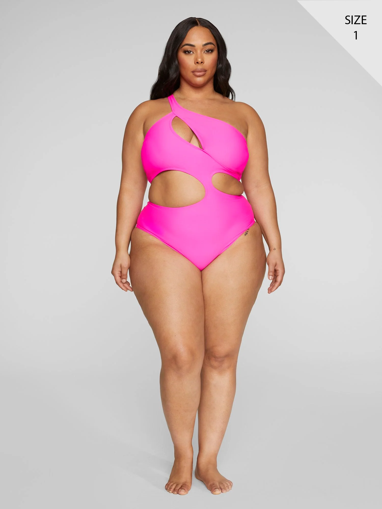 Silvana One Shoulder Cutout Monokini - Image 5