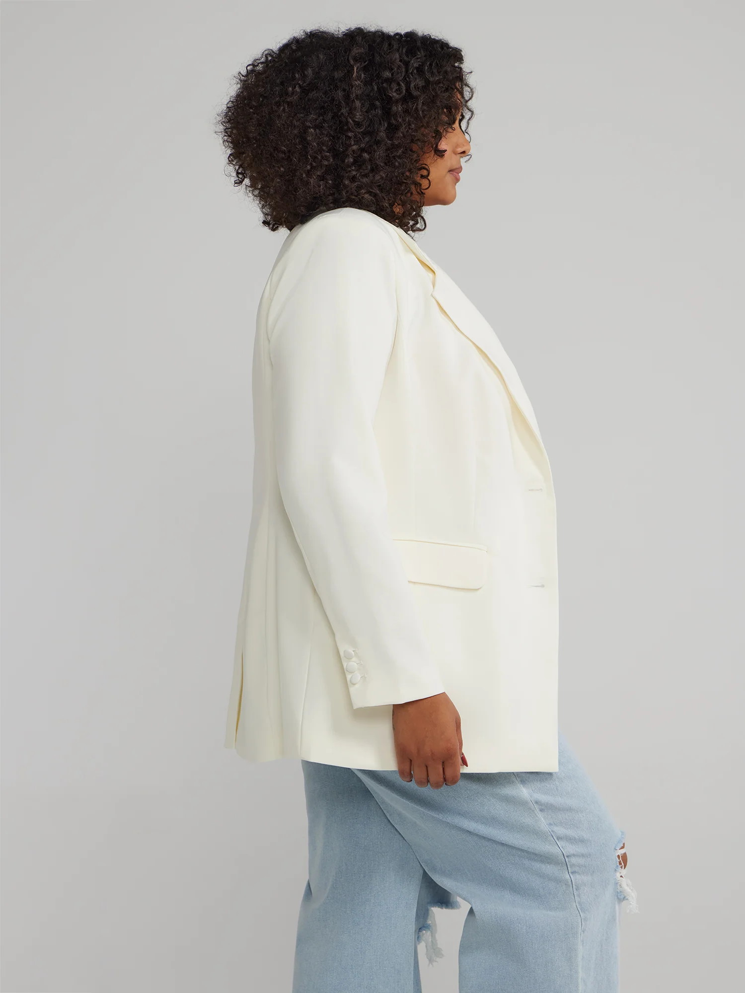 Single-Breasted Blazer - Image 3