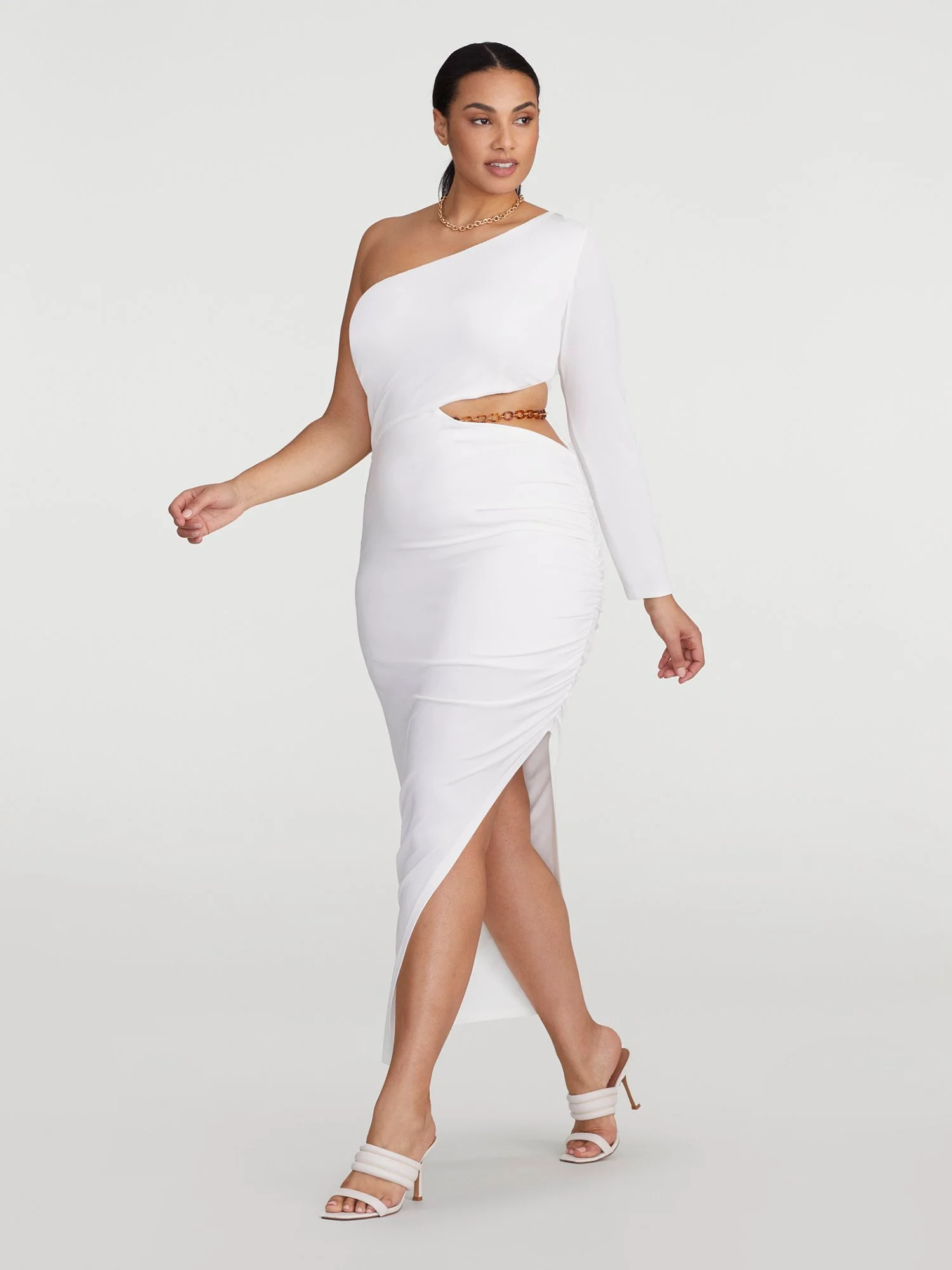 Skai One Sleeve Cutout Dress