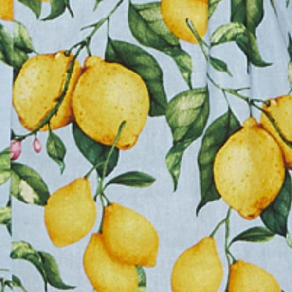 Skye Lemon Print Strapless Crop Top - Image 5