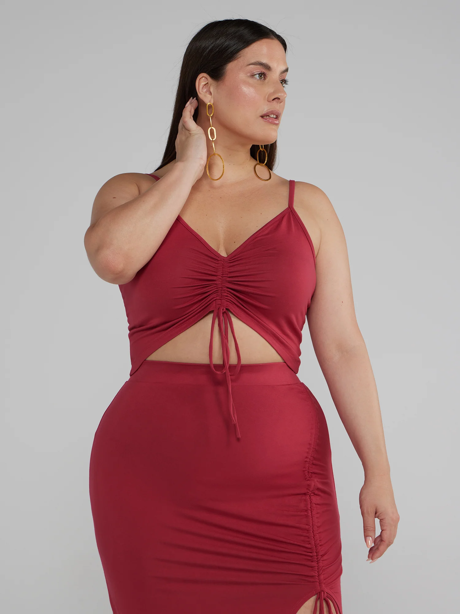 Sleeveless Ruched Detail Top - Image 19