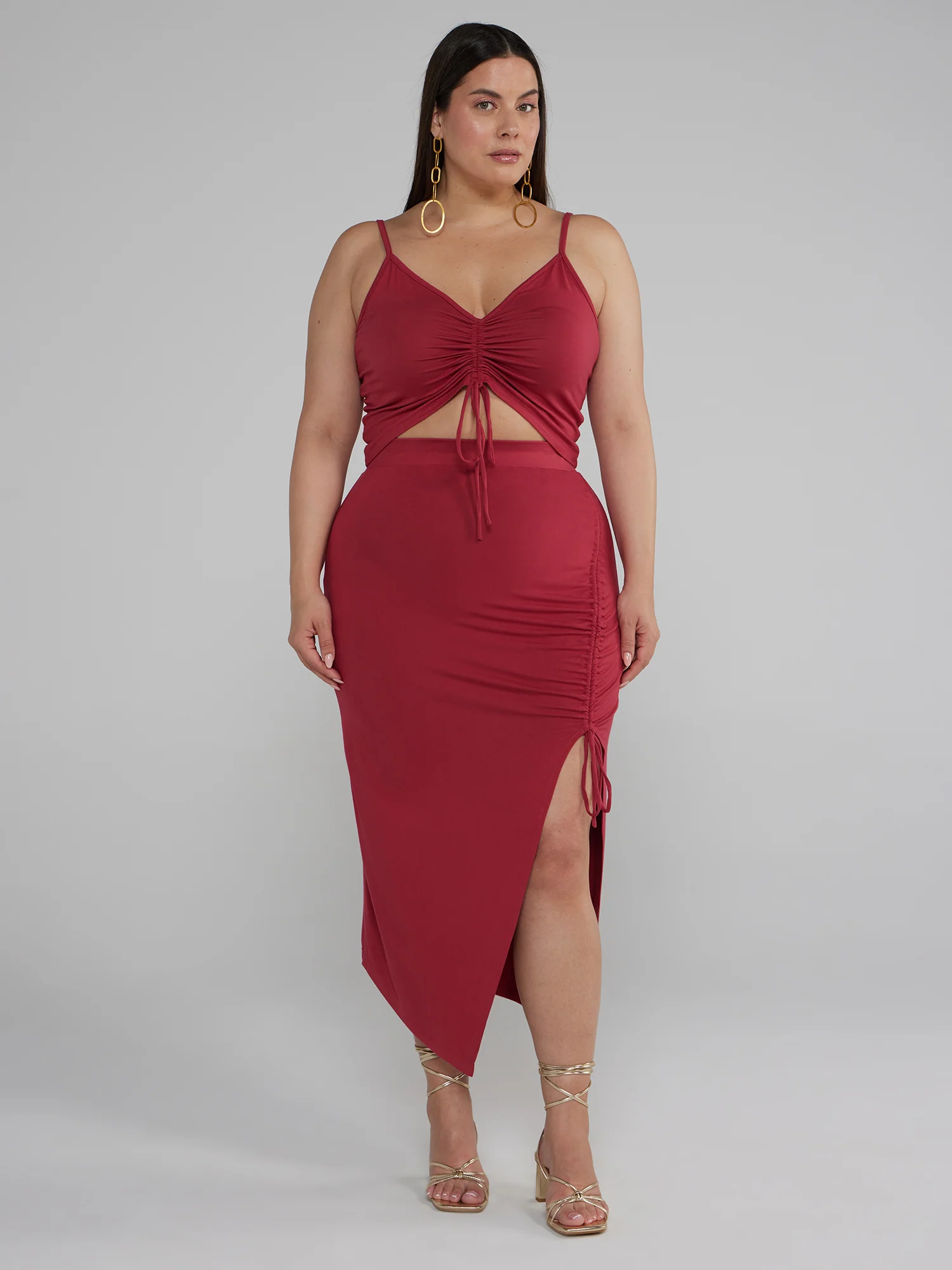 Sleeveless Ruched Detail Top - Image 22