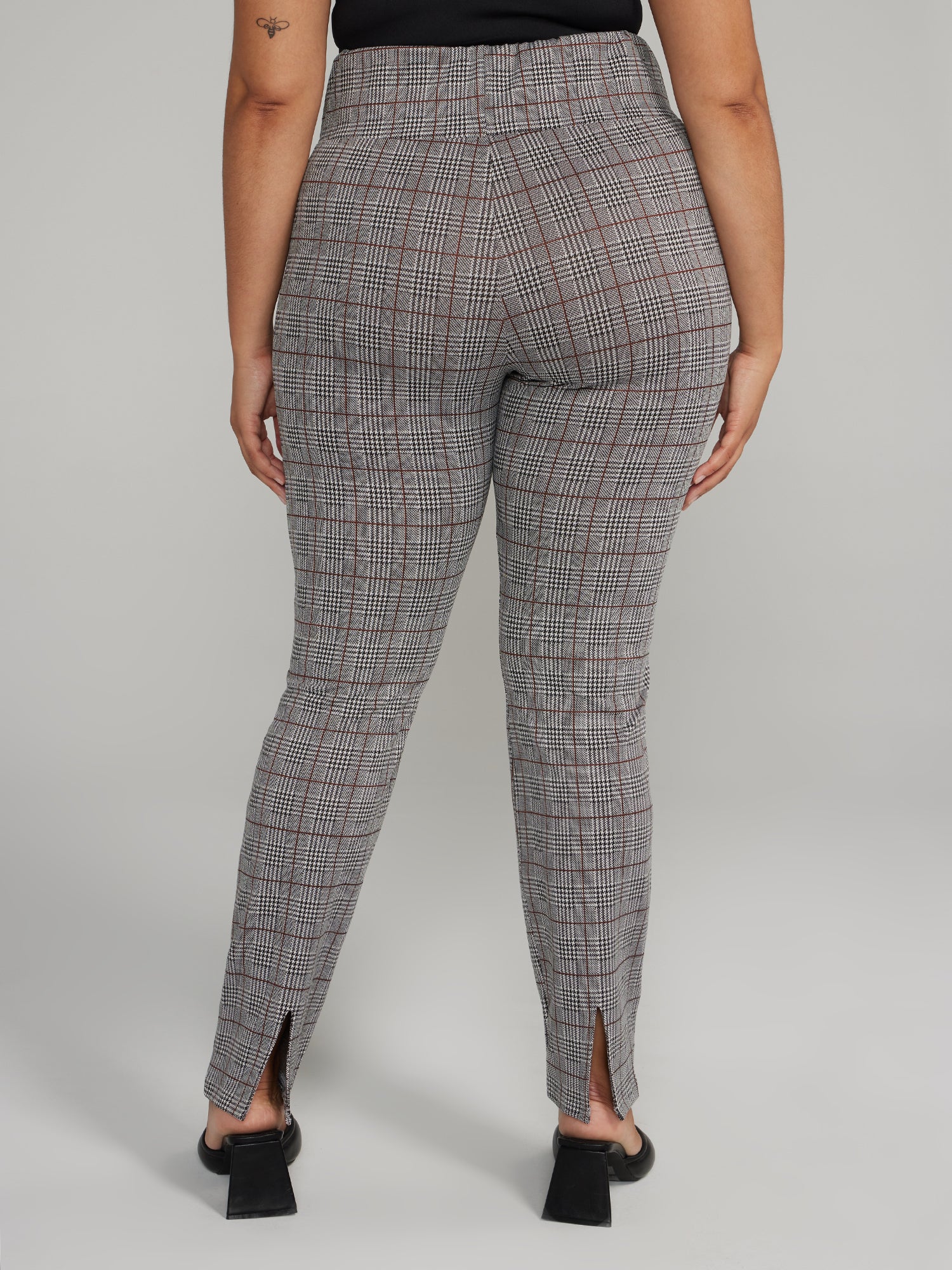 Slim Fit Plaid Pants - Image 3