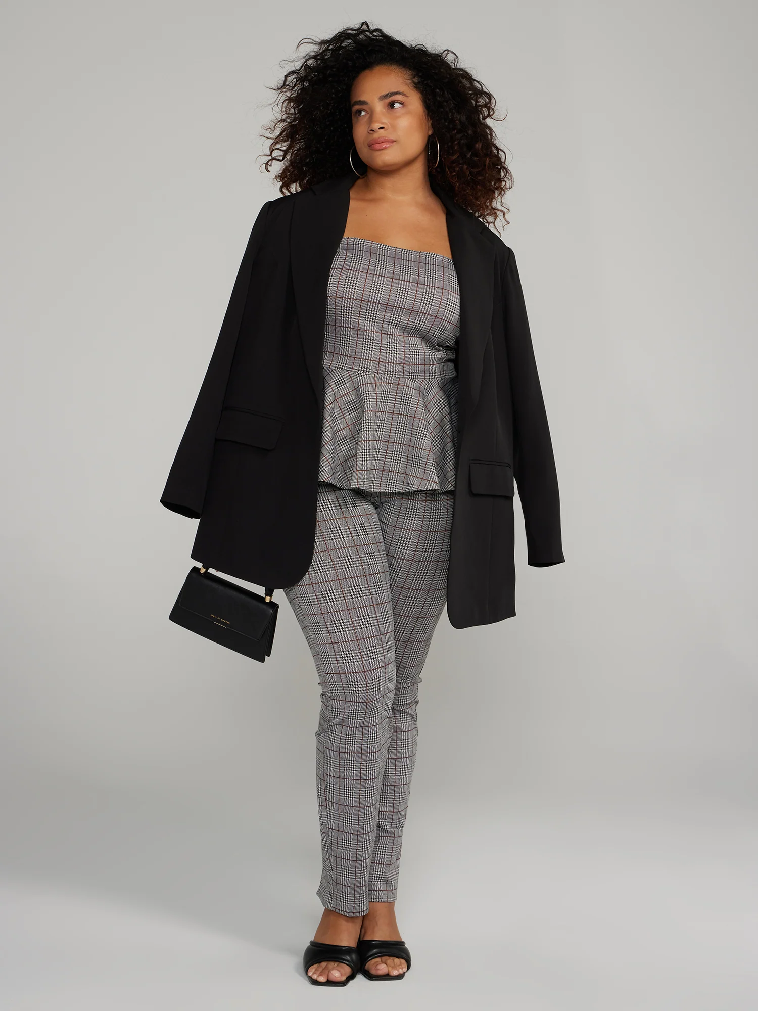 Slim Fit Plaid Pants - Image 4