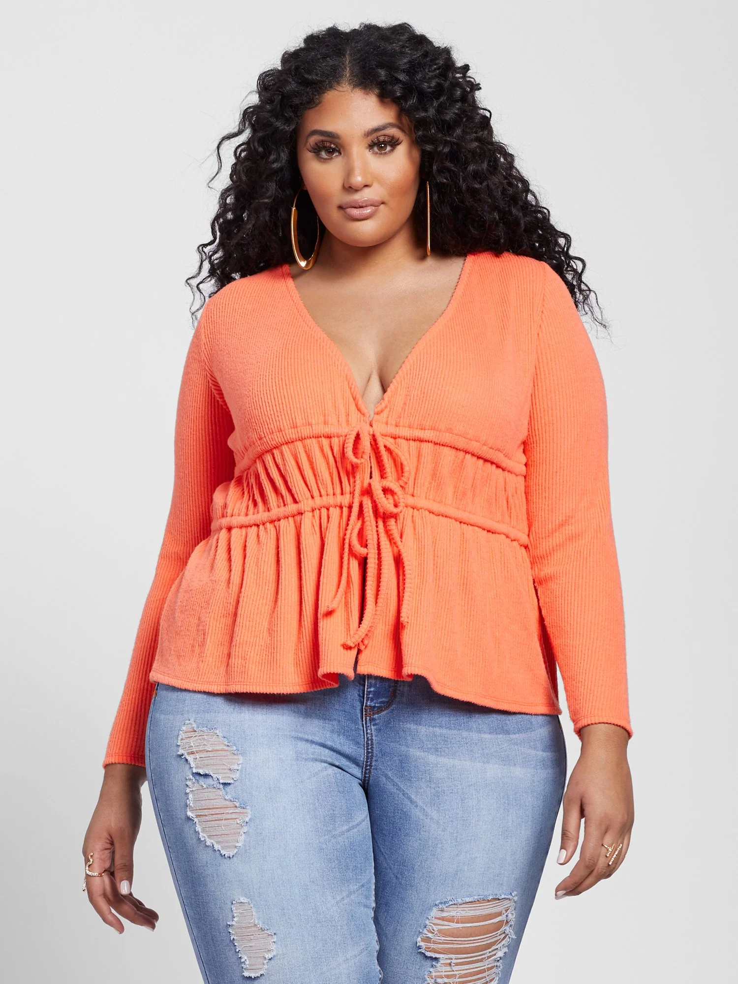 Stacy Double Tie Waist Top - Image 2