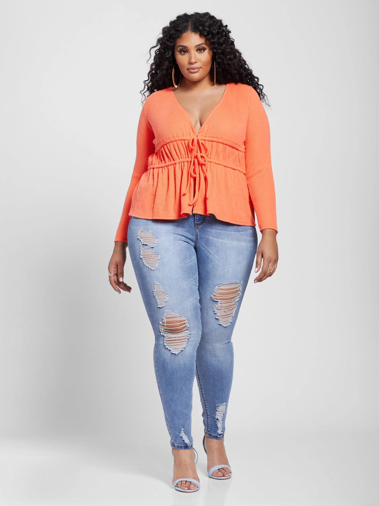 Stacy Double Tie Waist Top - Image 4
