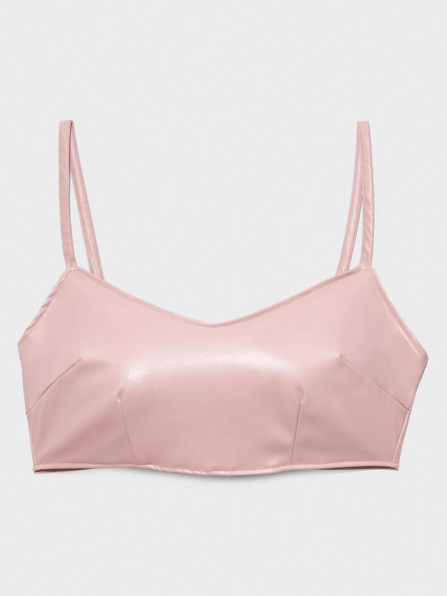Stephanie Faux Leather Tank Top - Image 3