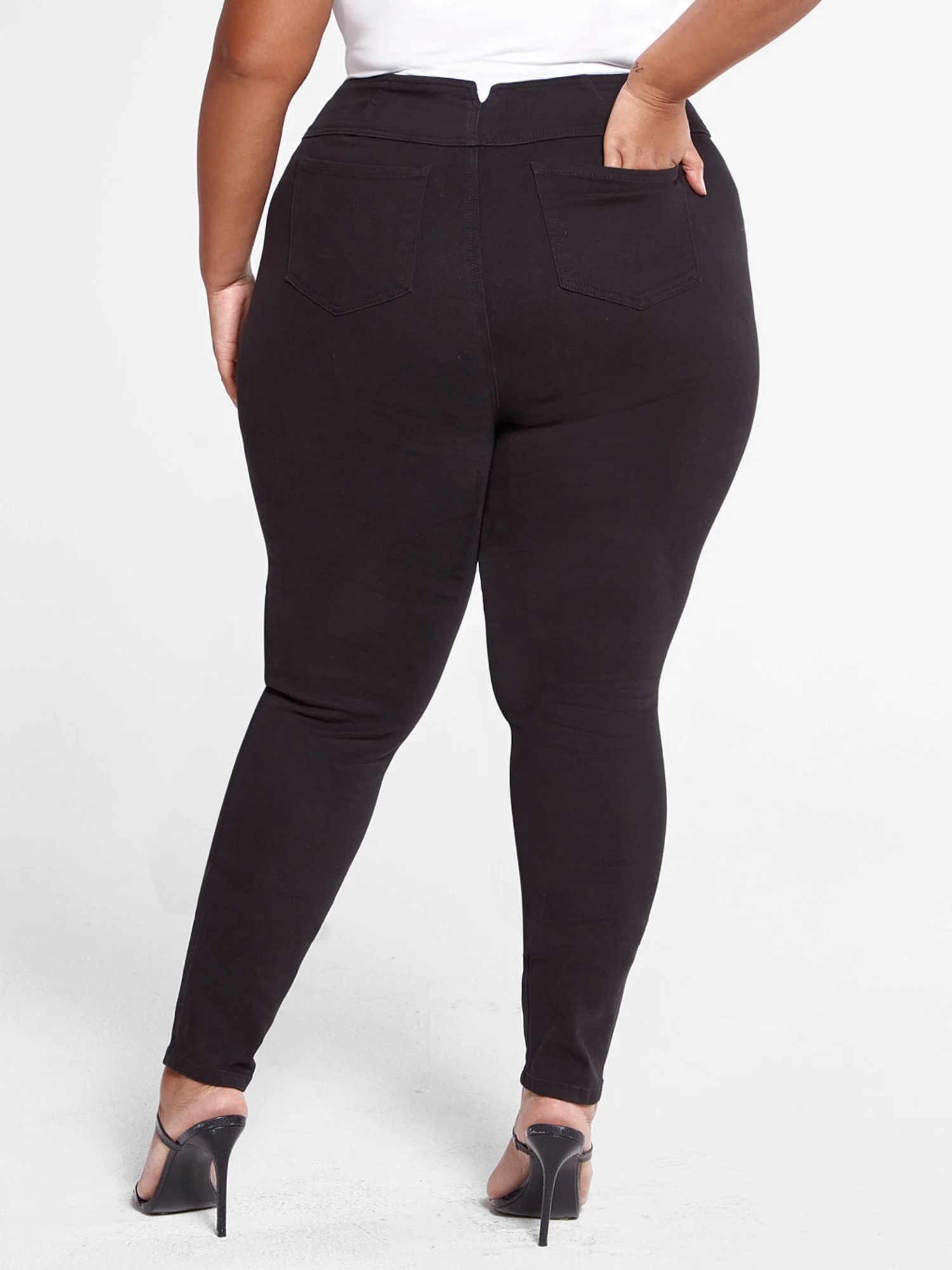 Super Skinny Jeans with Wide Waistband - Image 3