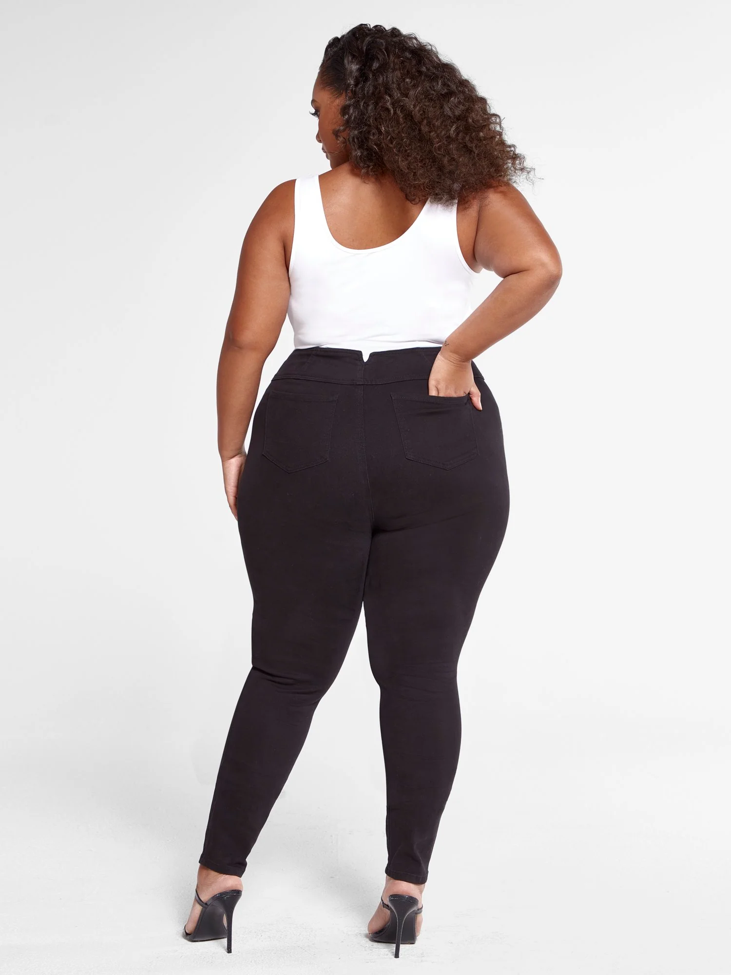 Super Skinny Jeans with Wide Waistband - Image 6