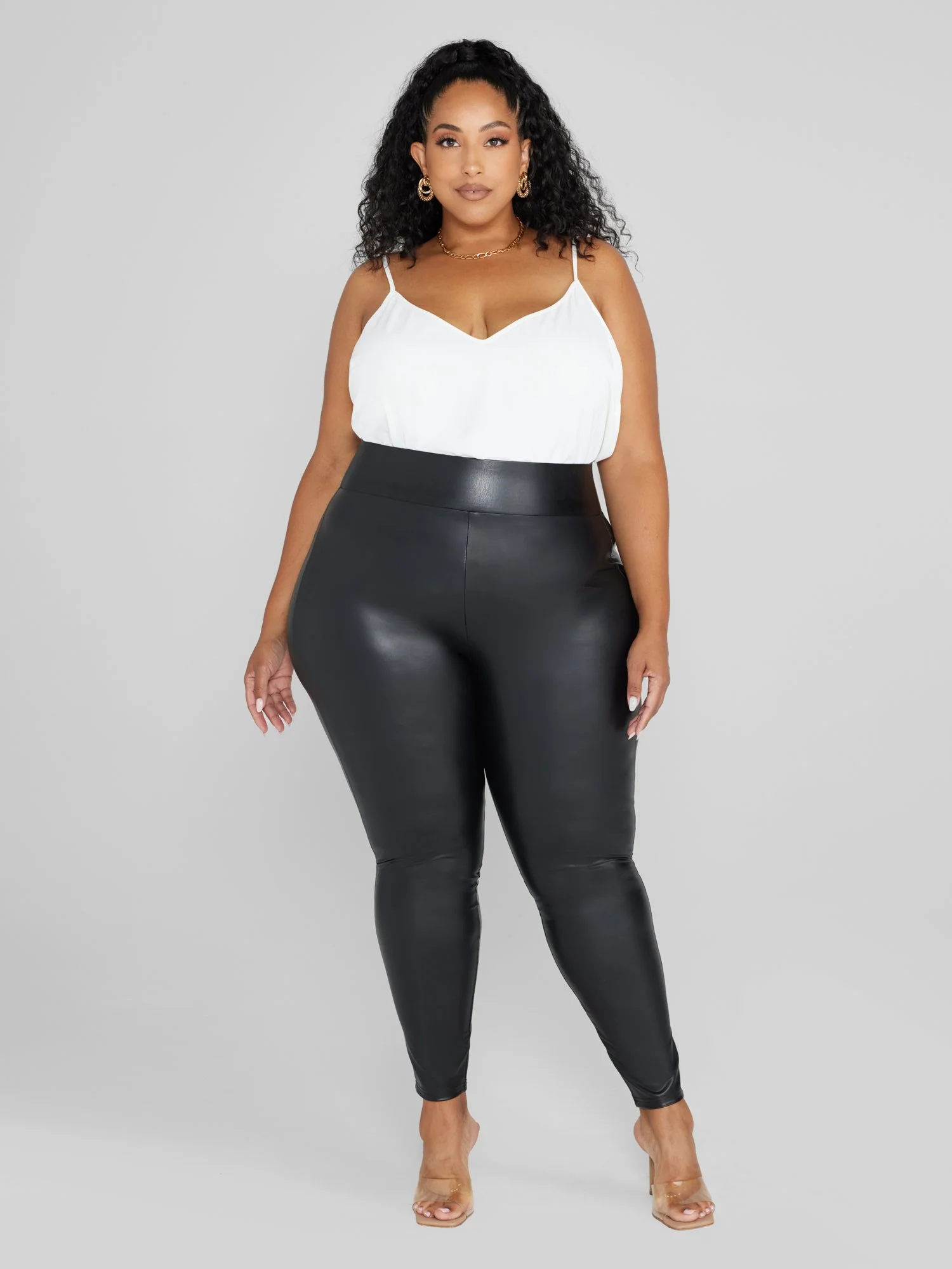 Tamara Faux Leather Leggings - Image 3