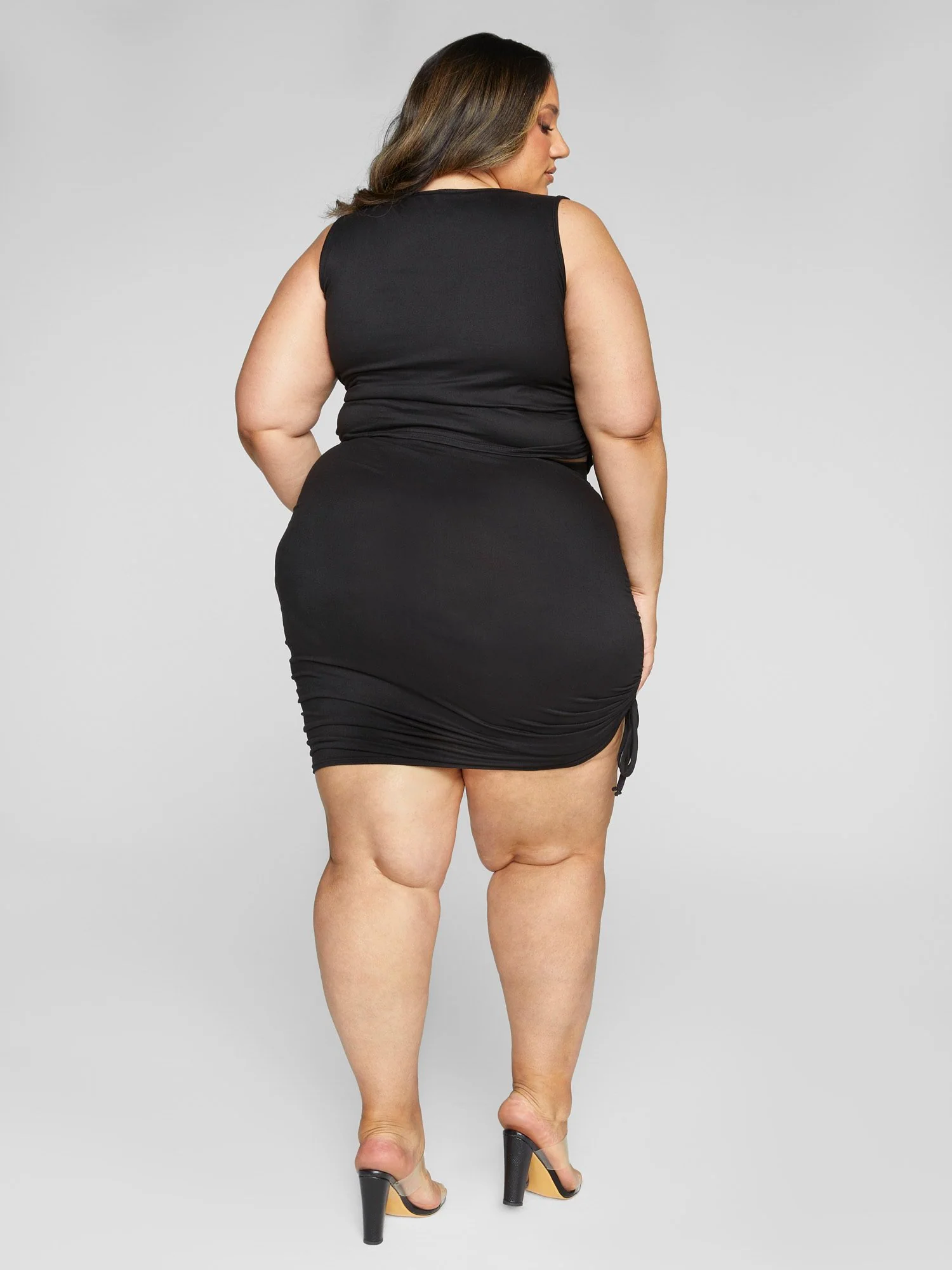 Tamela Bodycon Knit Skirt with Drawstring - Image 4