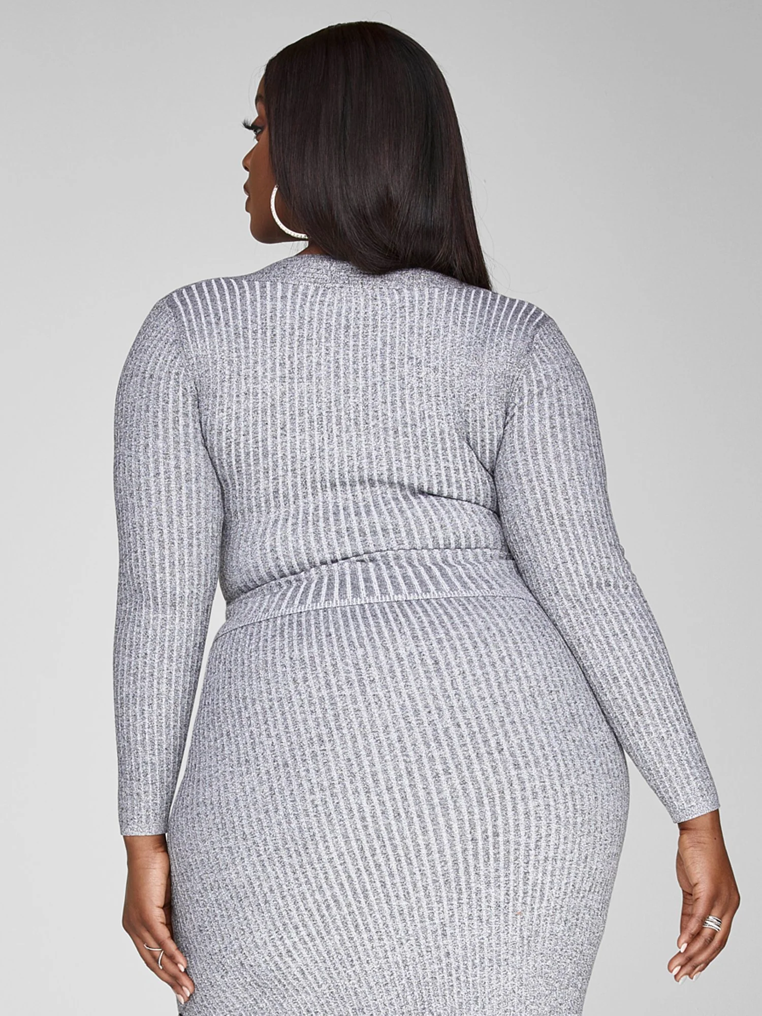 Tamra Marled Ribbed Knit Top - Image 3