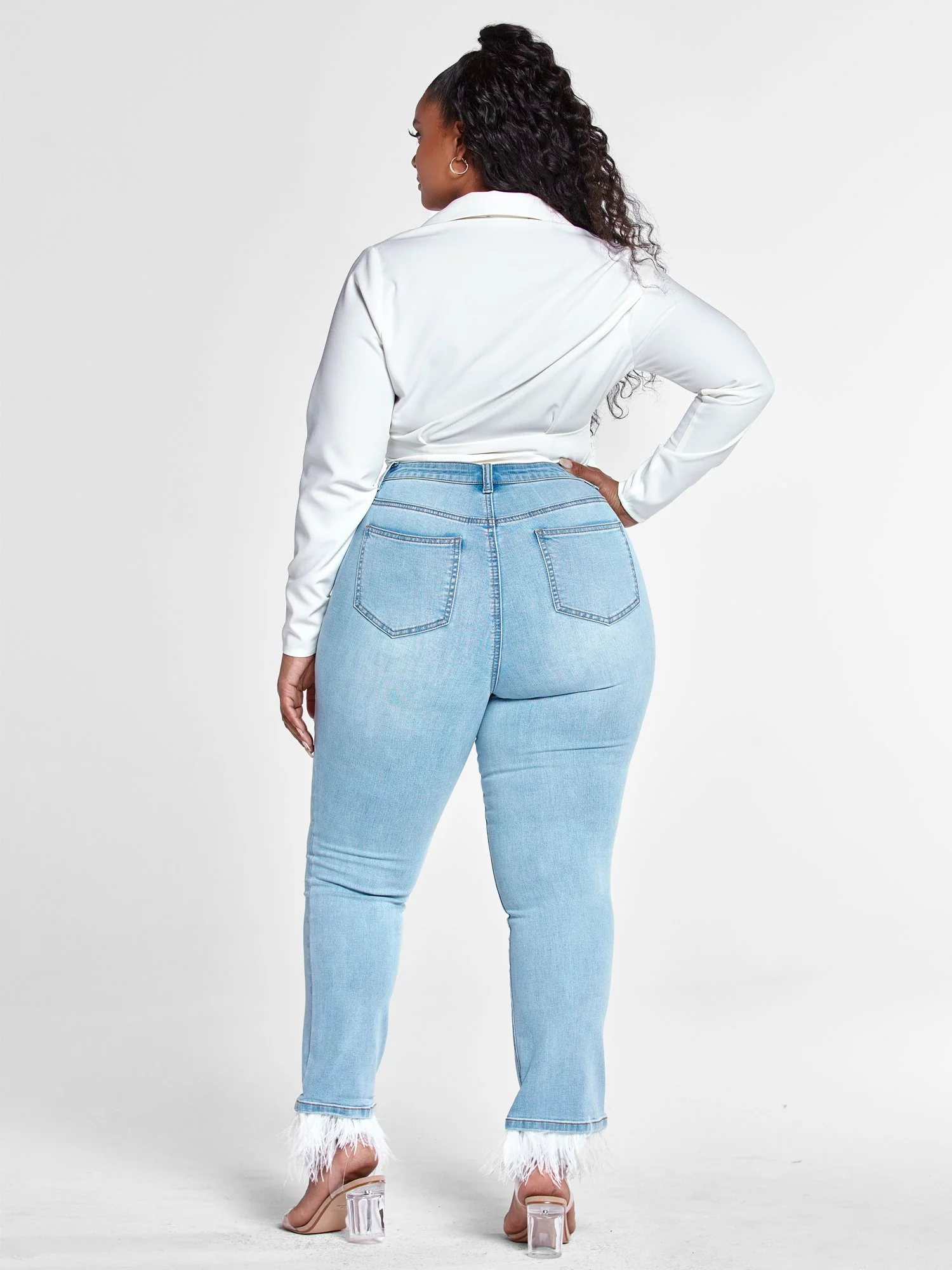 Tania Zip Front Fitted Shirt - Image 5