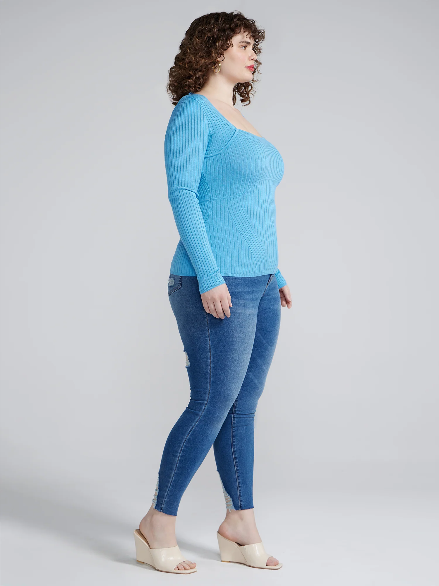 Tasia Ribbed Knit Sweater - Image 3