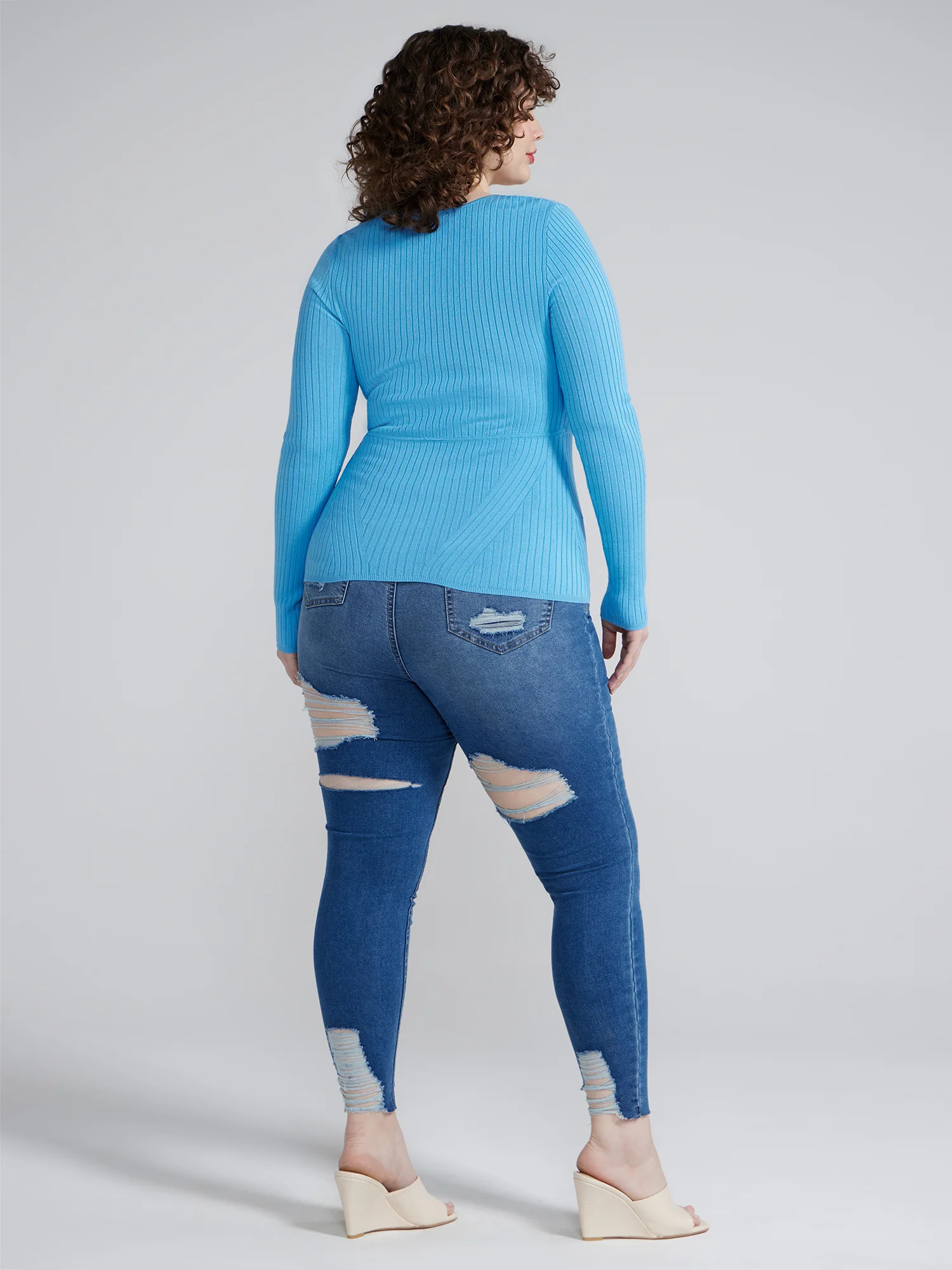 Tasia Ribbed Knit Sweater - Image 4