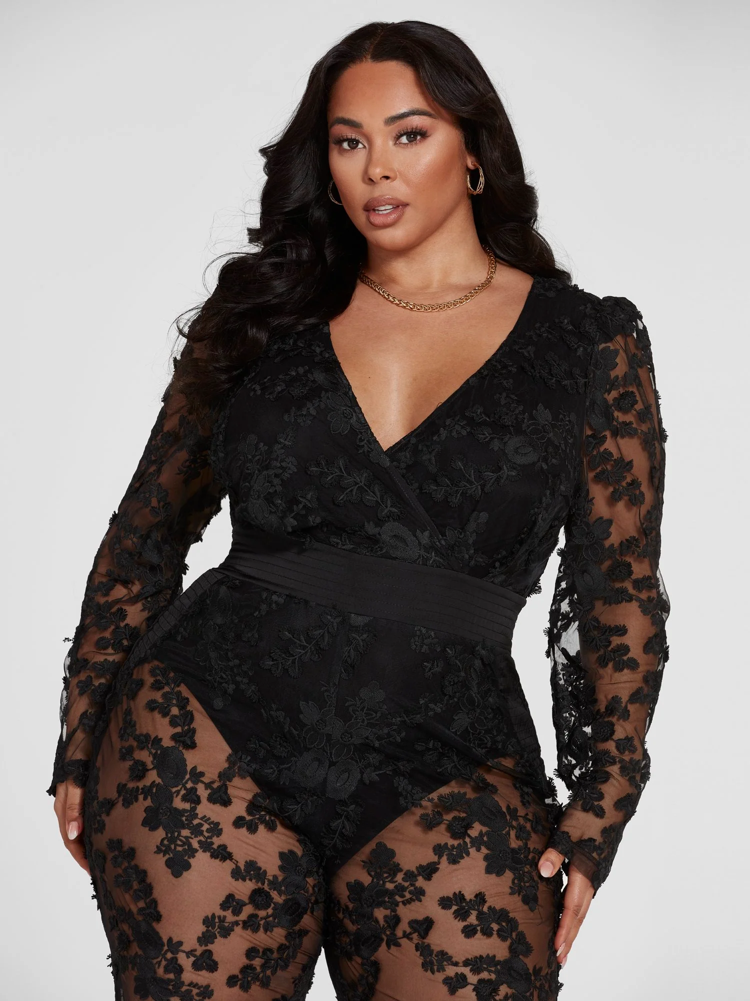 Tatiana Lace Jumpsuit - Image 3