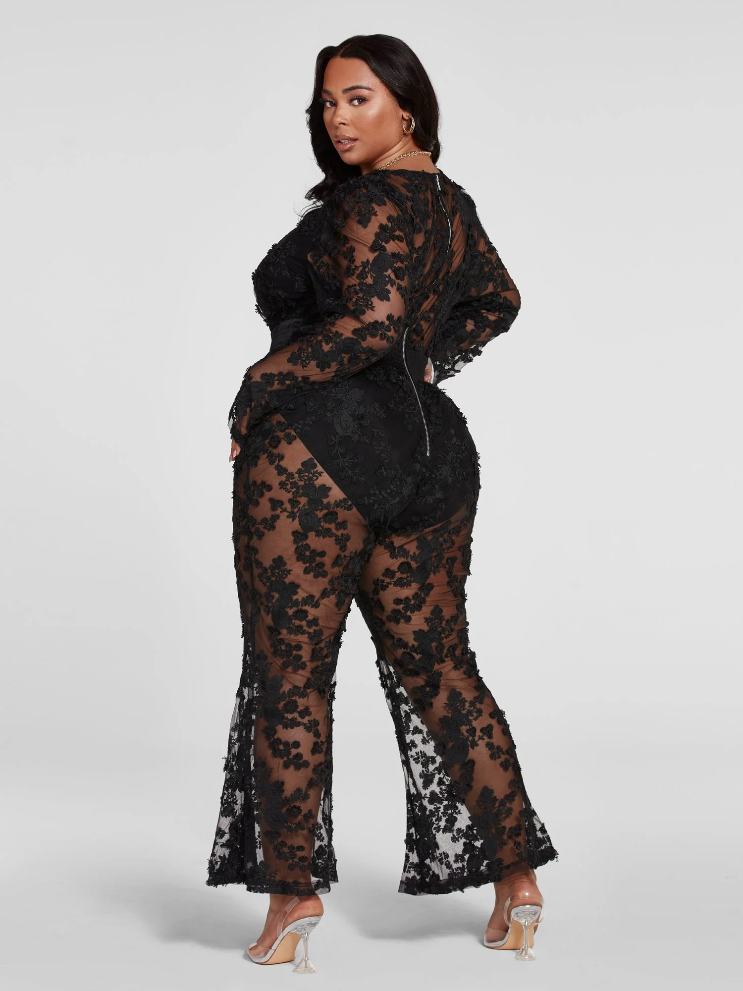 Tatiana Lace Jumpsuit - Image 4