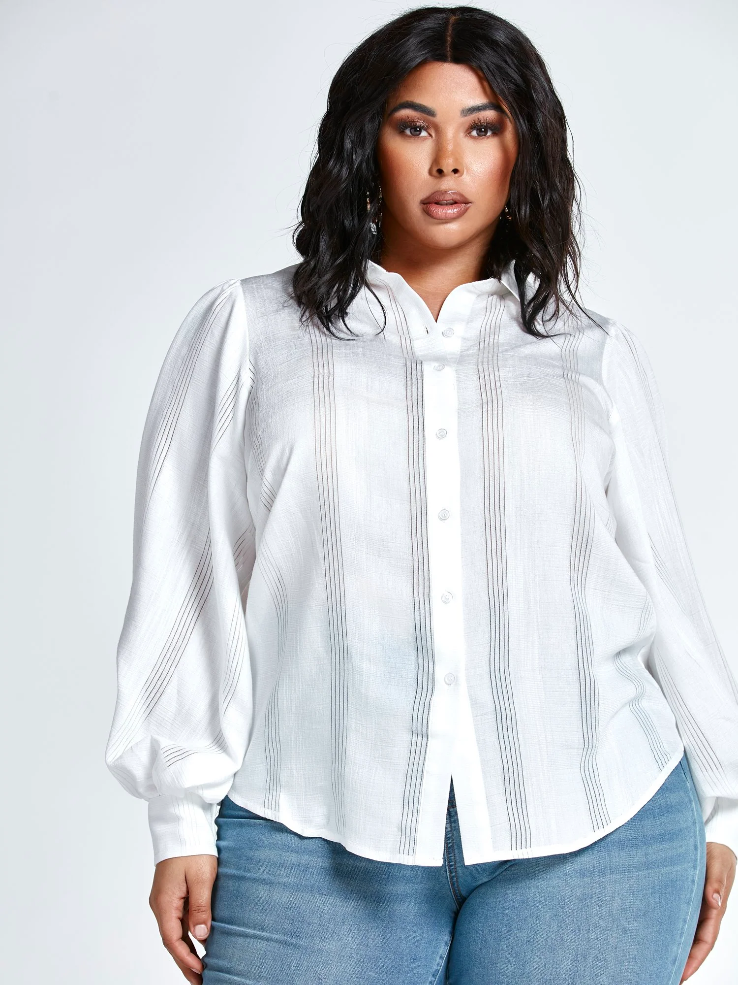 Teairra Burnout Stripe Shirt - Image 4