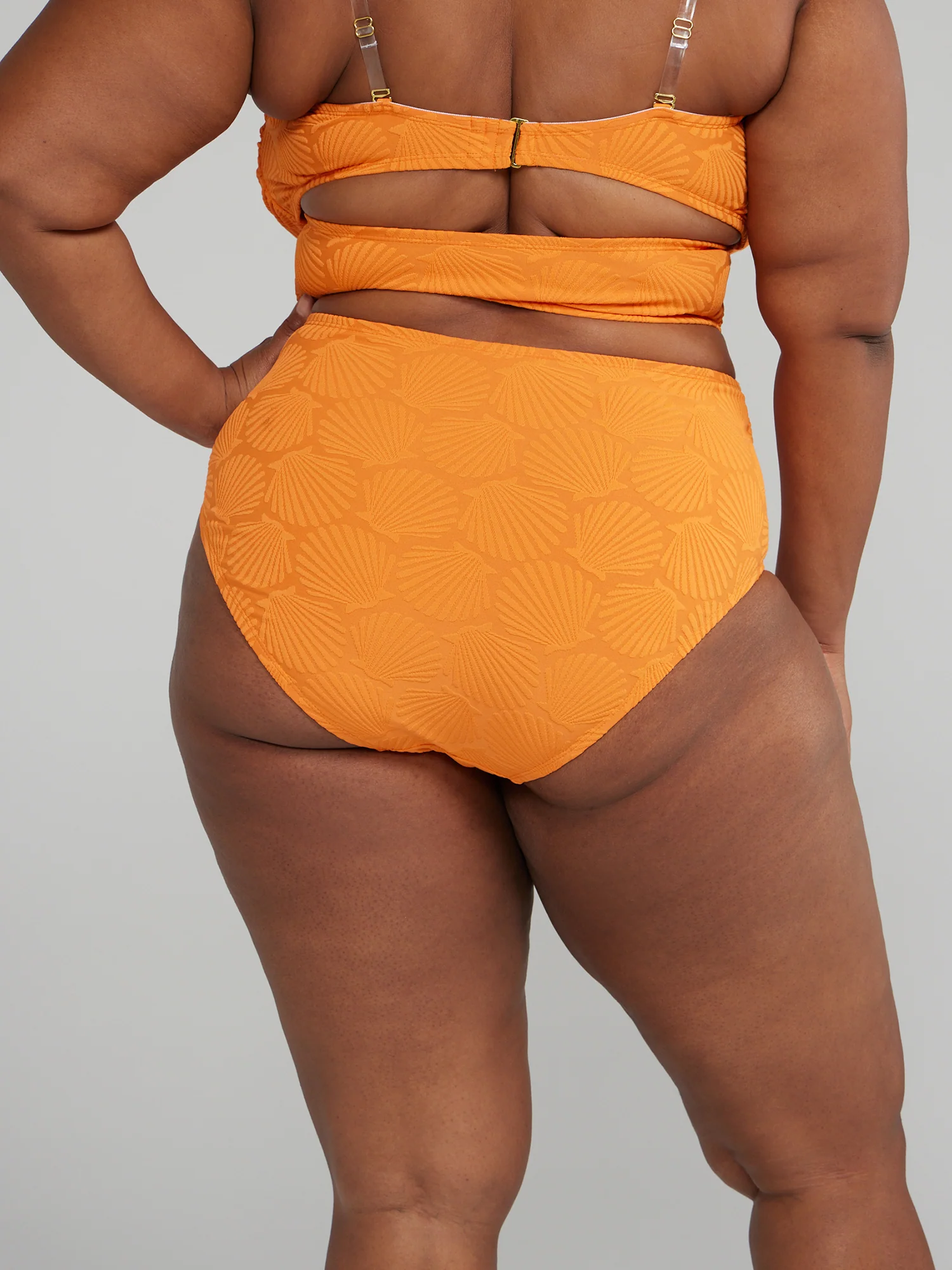 Textured Seashell Pattern Bikini Bottom - Image 3