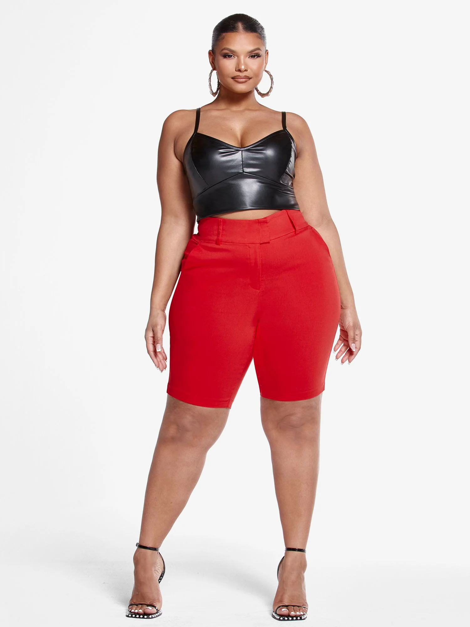 The City Shorts in Red - Image 4